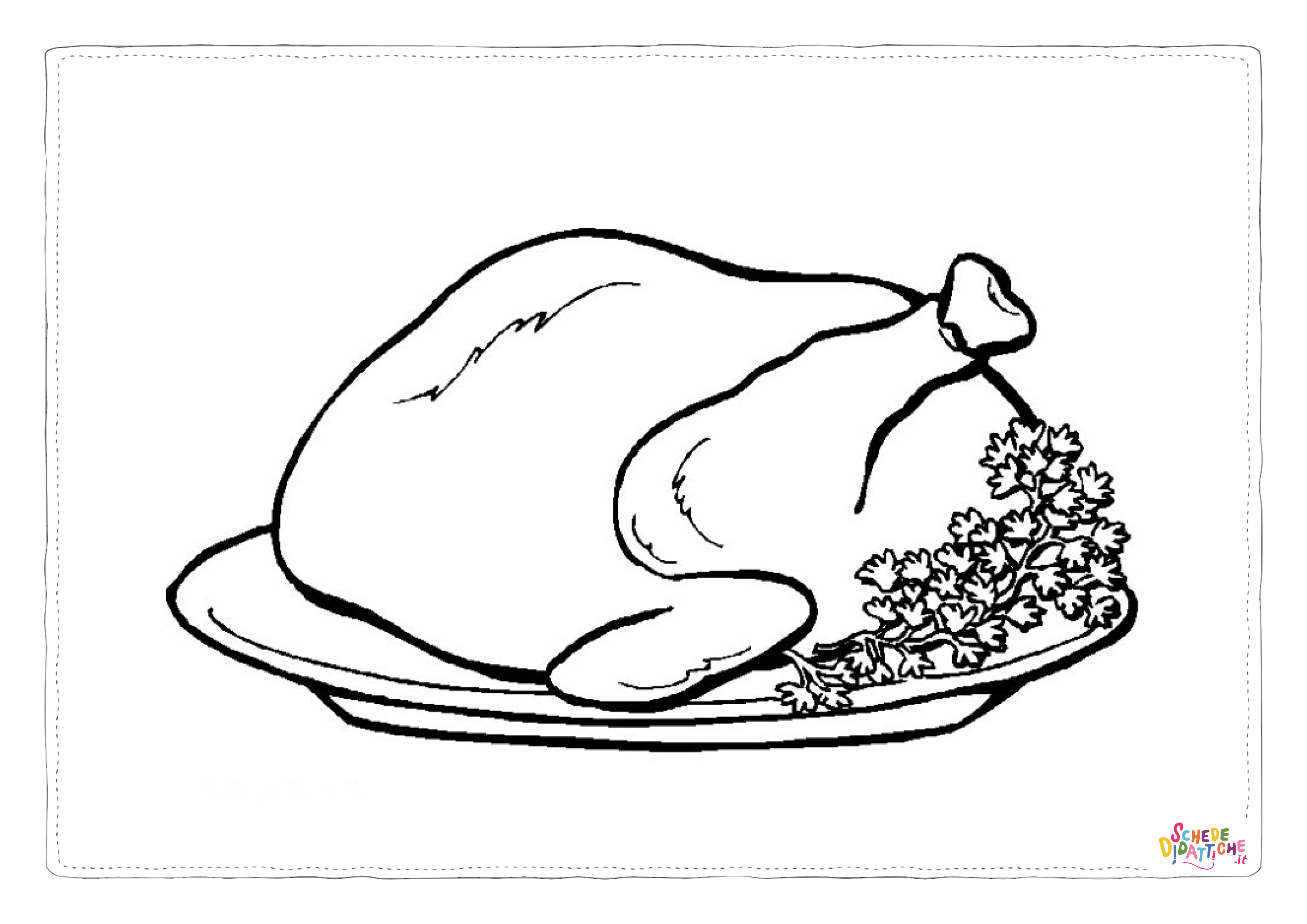 Disegno "Disegno di carne da stampare e colorare 21" Disegno di carne da stampare e colorare 21