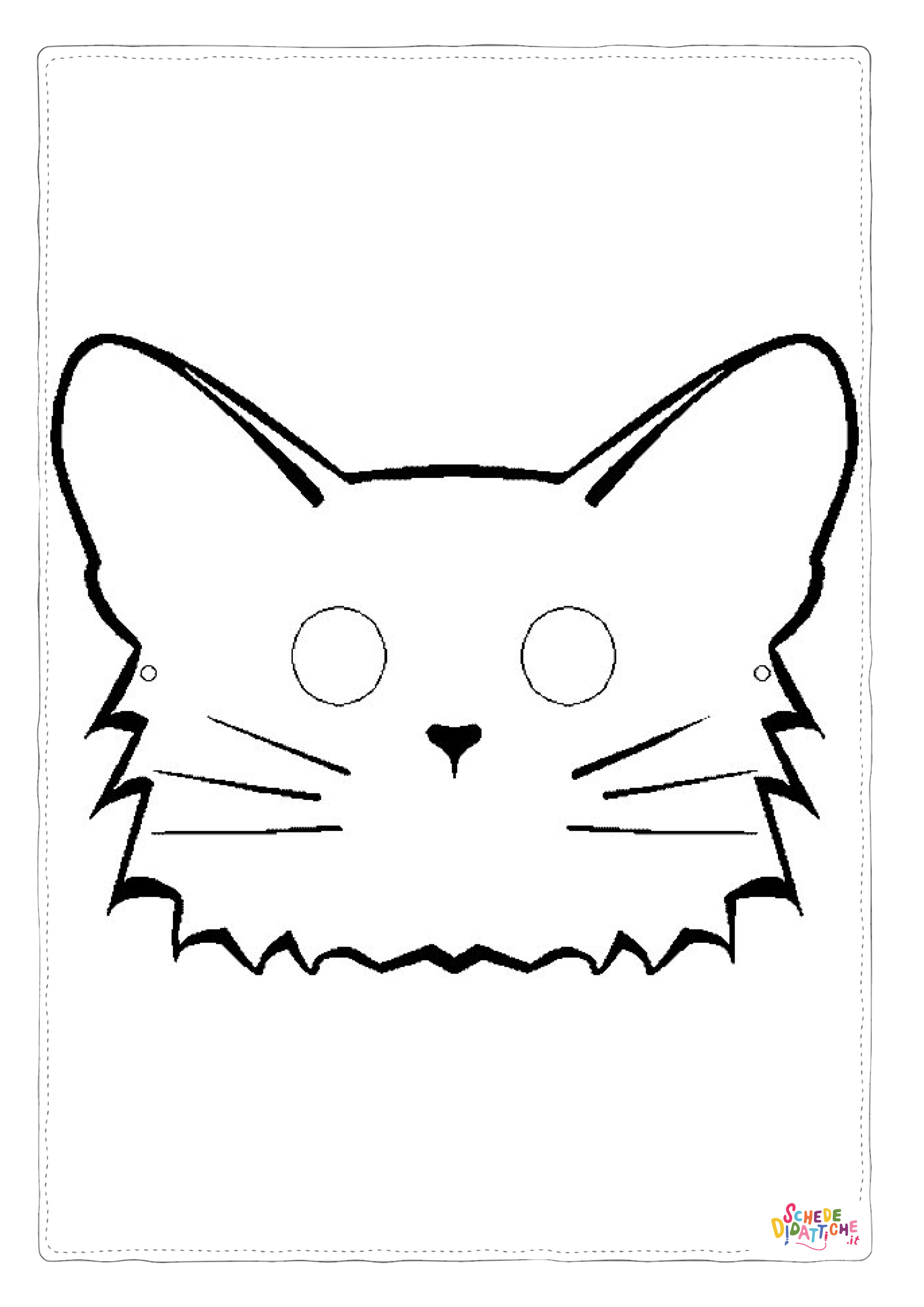 Disegno "Disegno di maschera da stampare e colorare 34" Disegno di maschera da stampare e colorare 34
