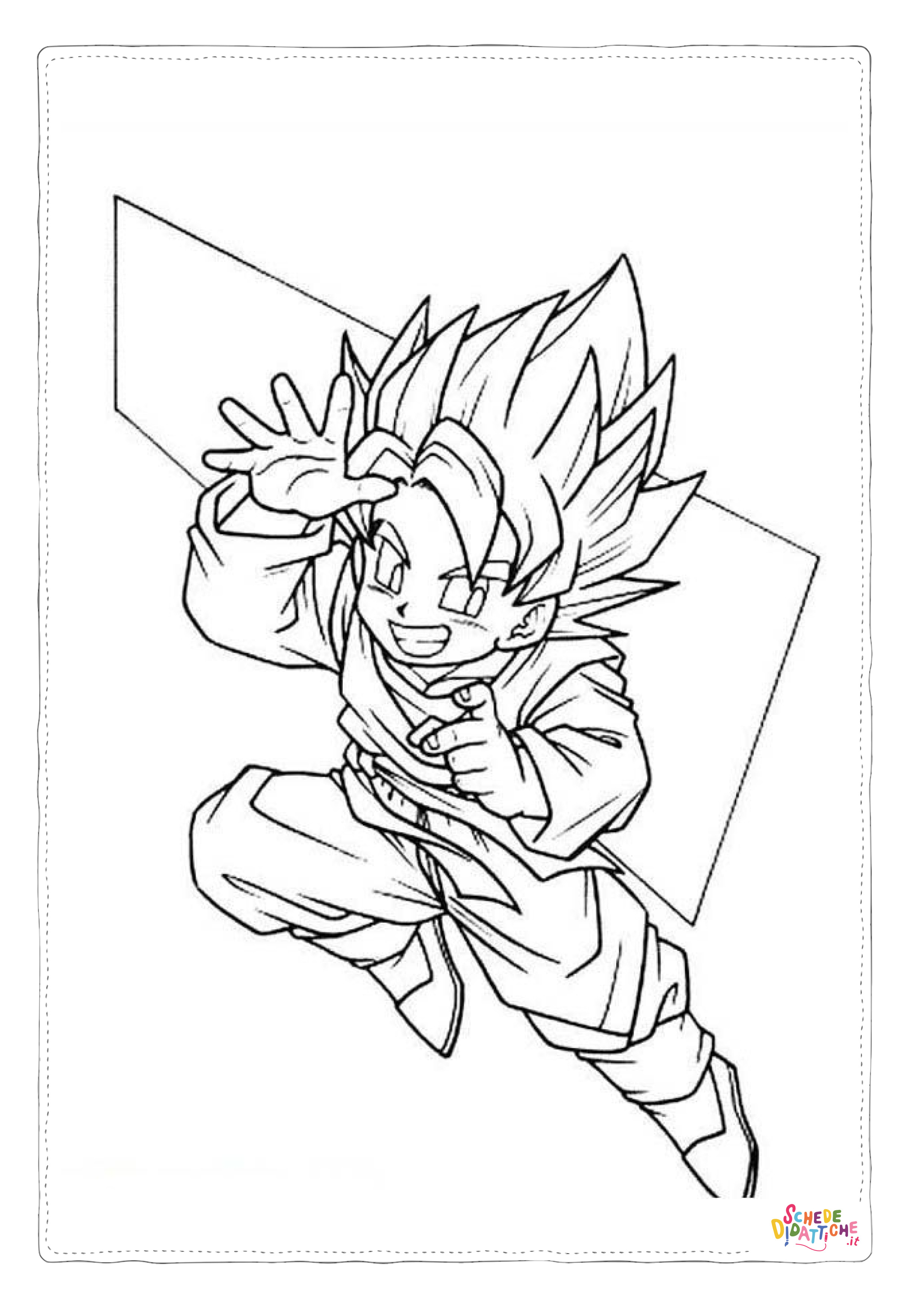Disegno "Disegno di Dragon Ball da stampare e colorare 66" Disegno di Dragon Ball da stampare e colorare 66
