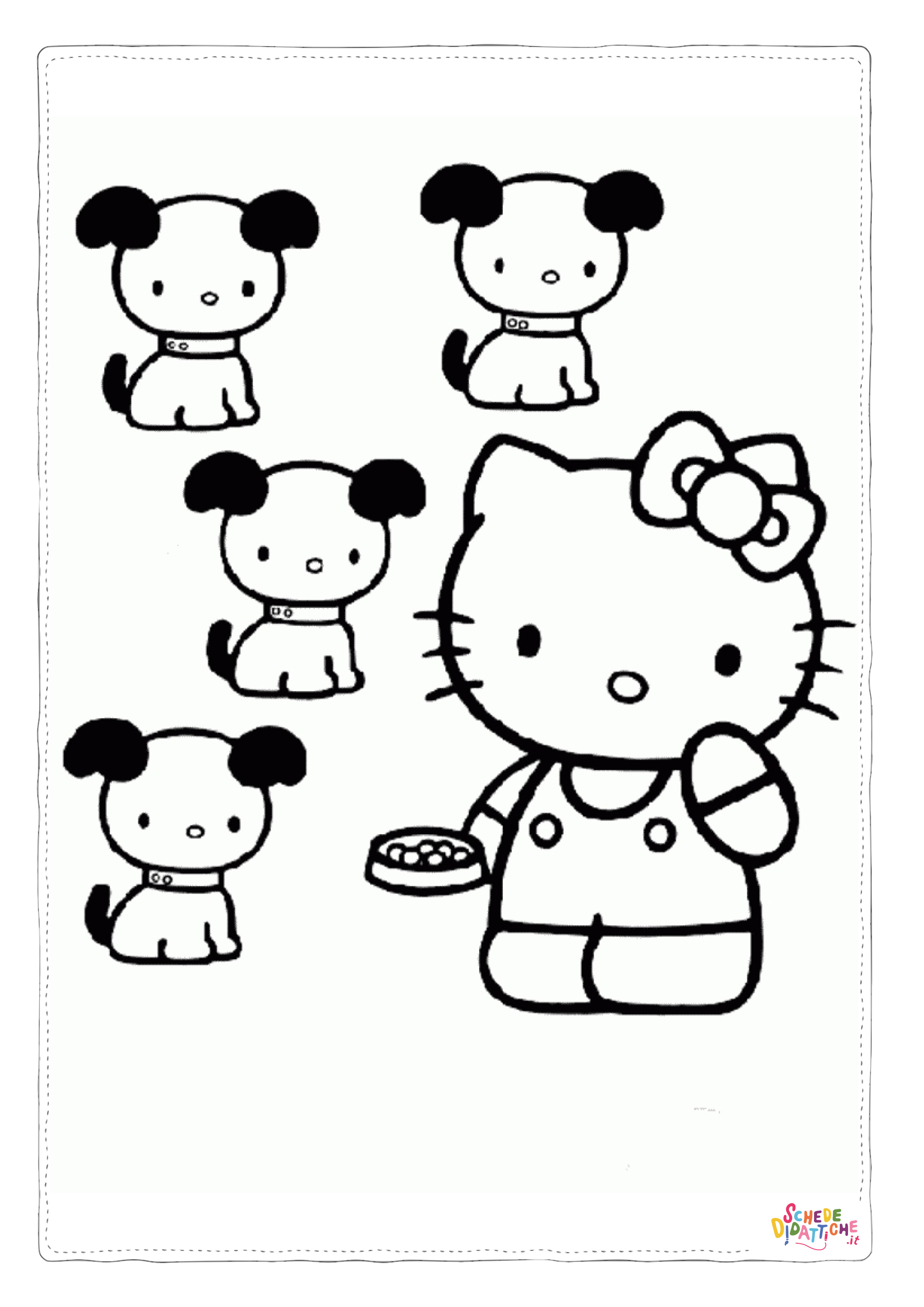 Disegno "Disegno di Hello Kitty da stampare e colorare 45" Disegno di Hello Kitty da stampare e colorare 45