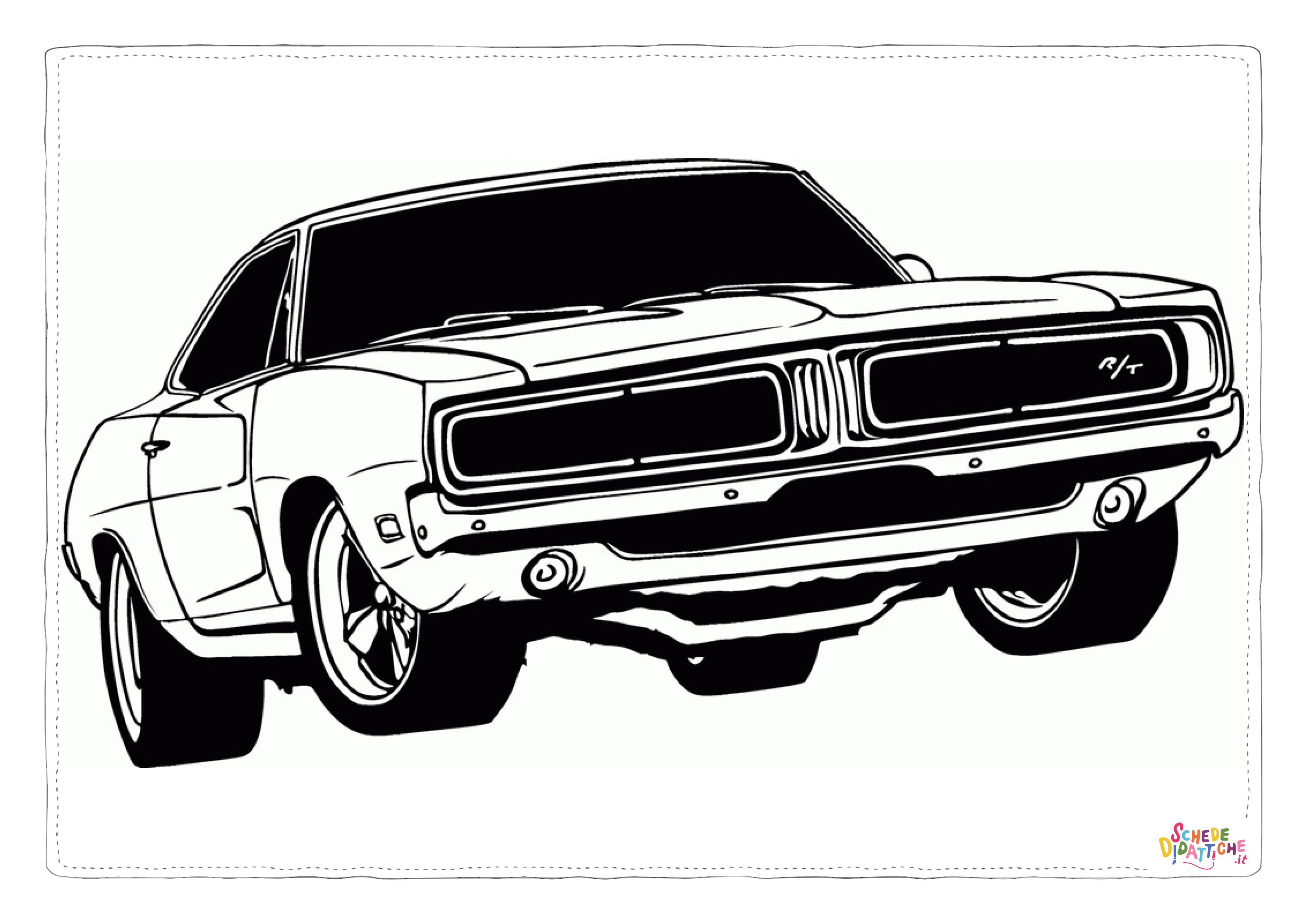 Disegno "Disegno di automobile da stampare e colorare 113" Disegno di automobile da stampare e colorare 113