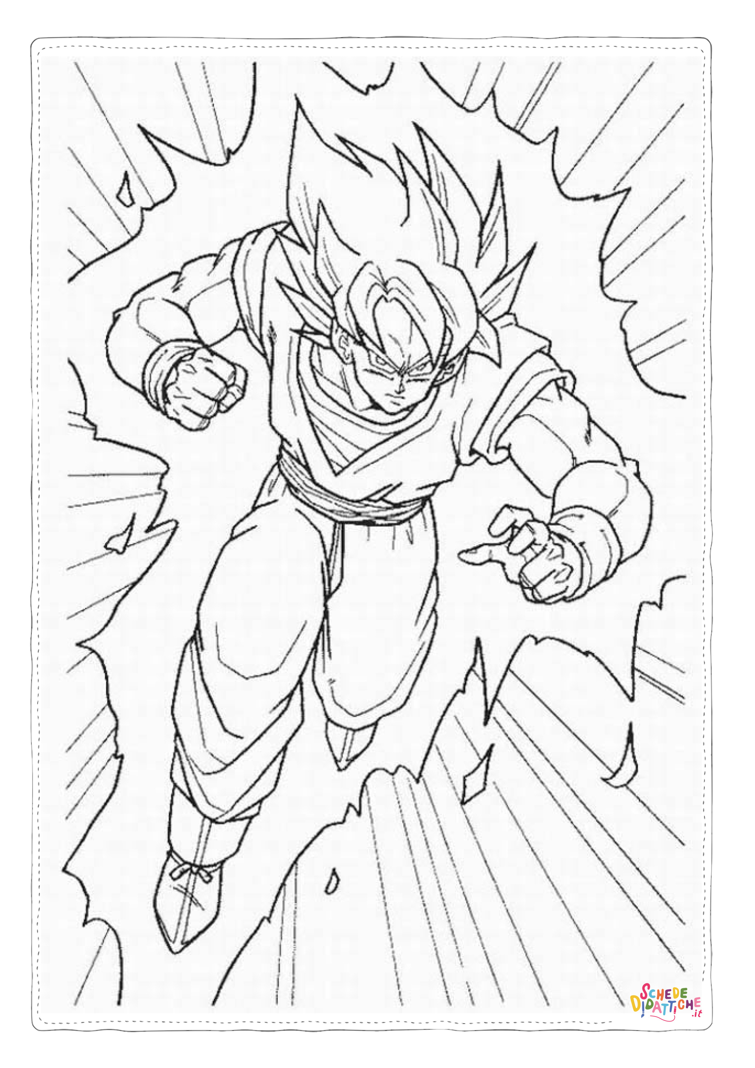 Disegno "Disegno di Dragon Ball da stampare e colorare 8" Disegno di Dragon Ball da stampare e colorare 8