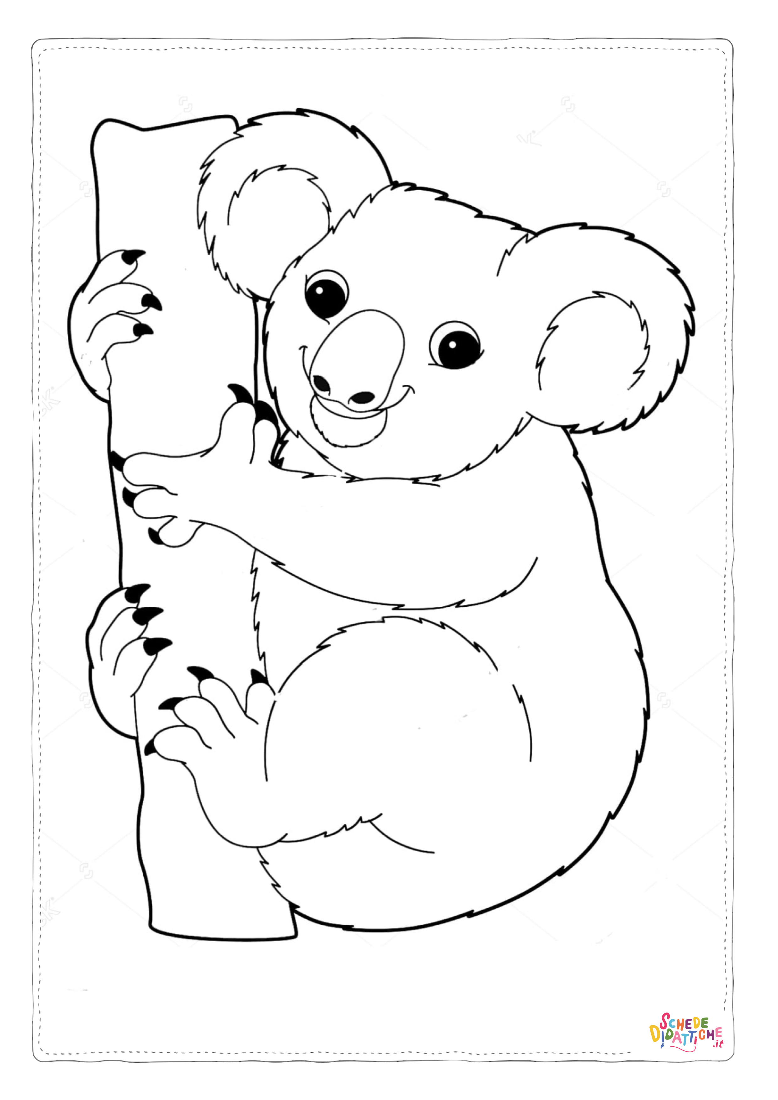 Disegno di koala da stampare e colorare 24