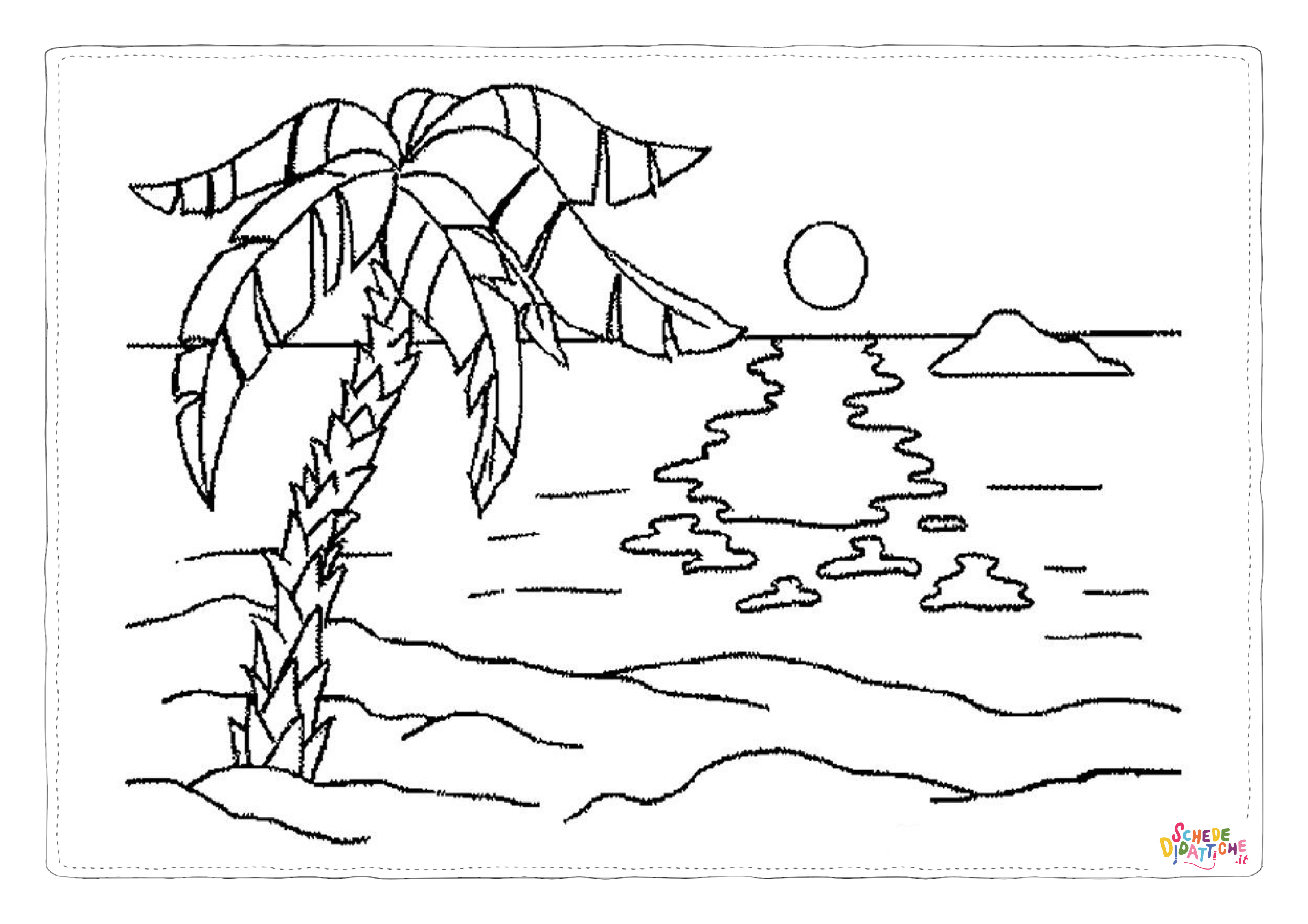 Disegno "Disegno di paesaggio da stampare e colorare 99" Disegno di paesaggio da stampare e colorare 99