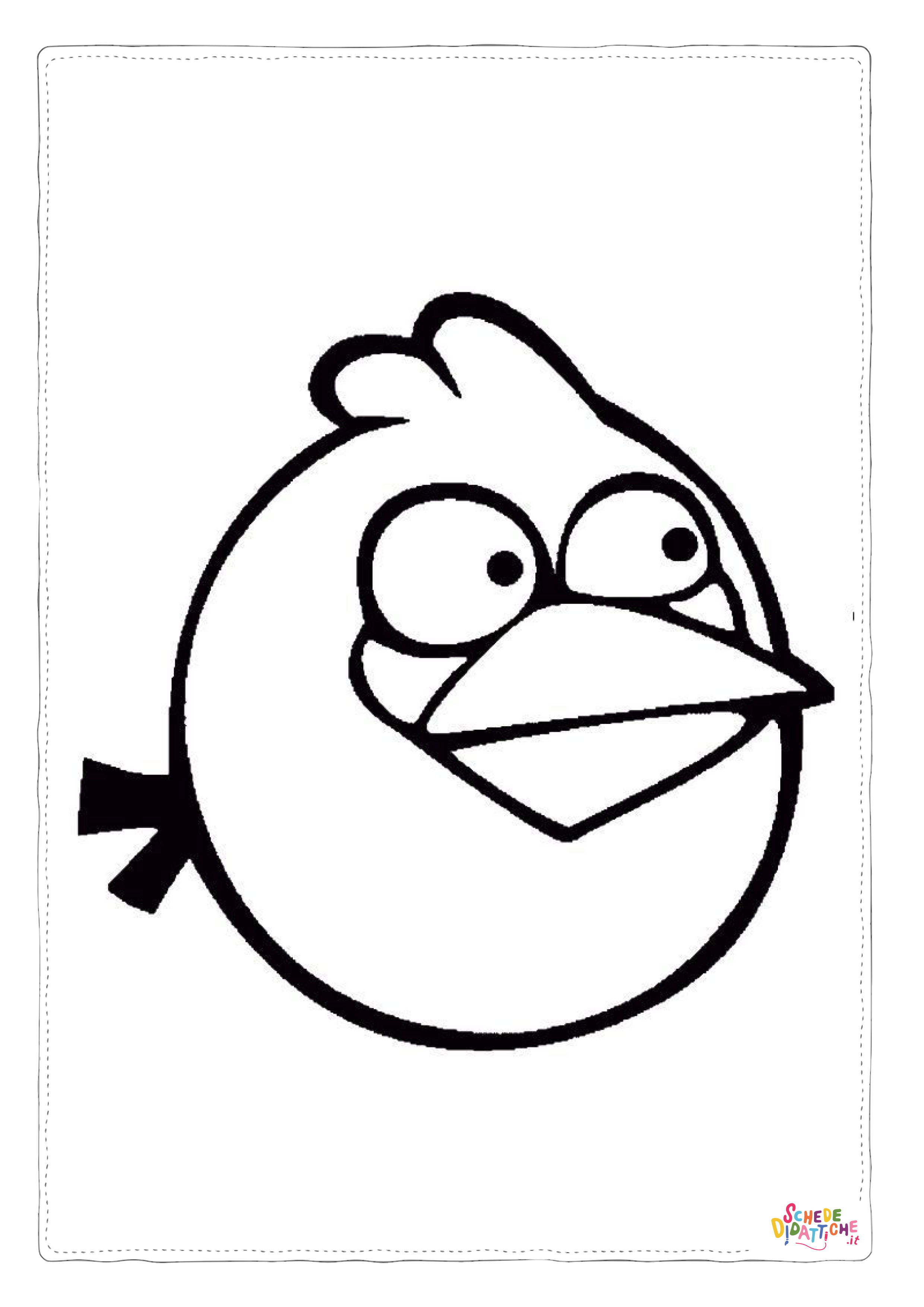 Disegno "Disegno di Angry birds da stampare e colorare 21" Disegno di Angry birds da stampare e colorare 21