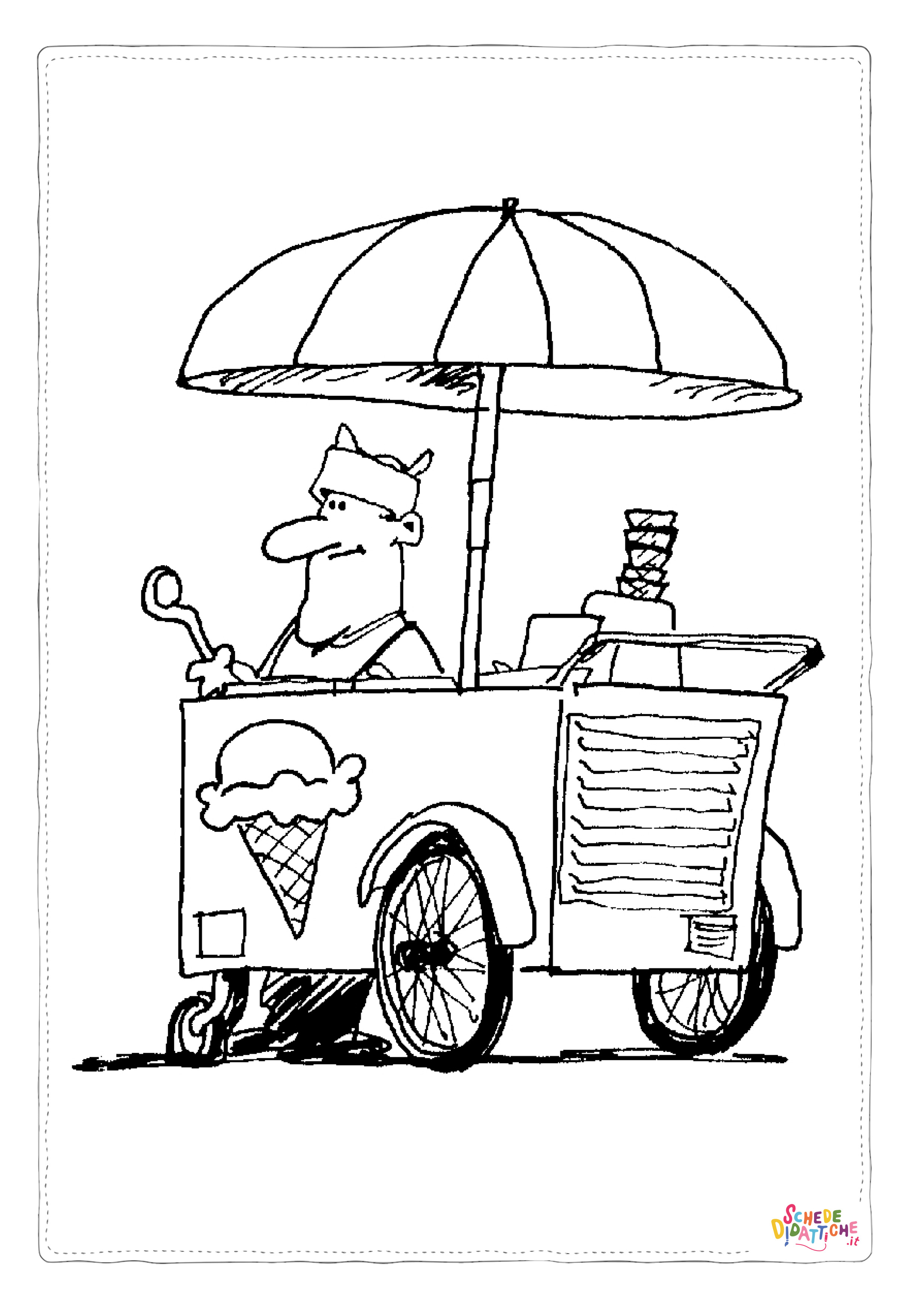 Disegno di gelato da stampare e colorare 12