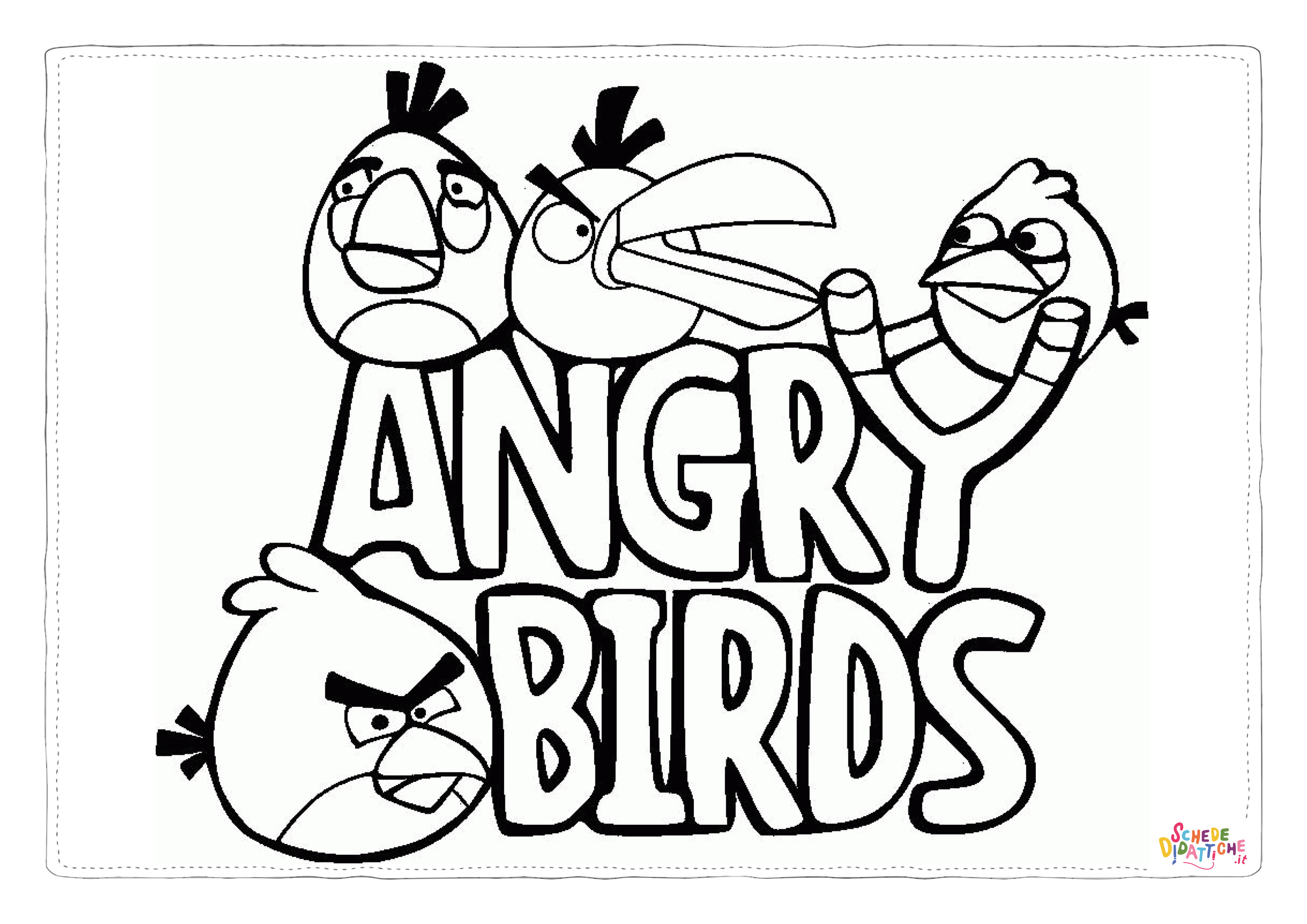 Disegno "Disegno di Angry birds da stampare e colorare 34" Disegno di Angry birds da stampare e colorare 34