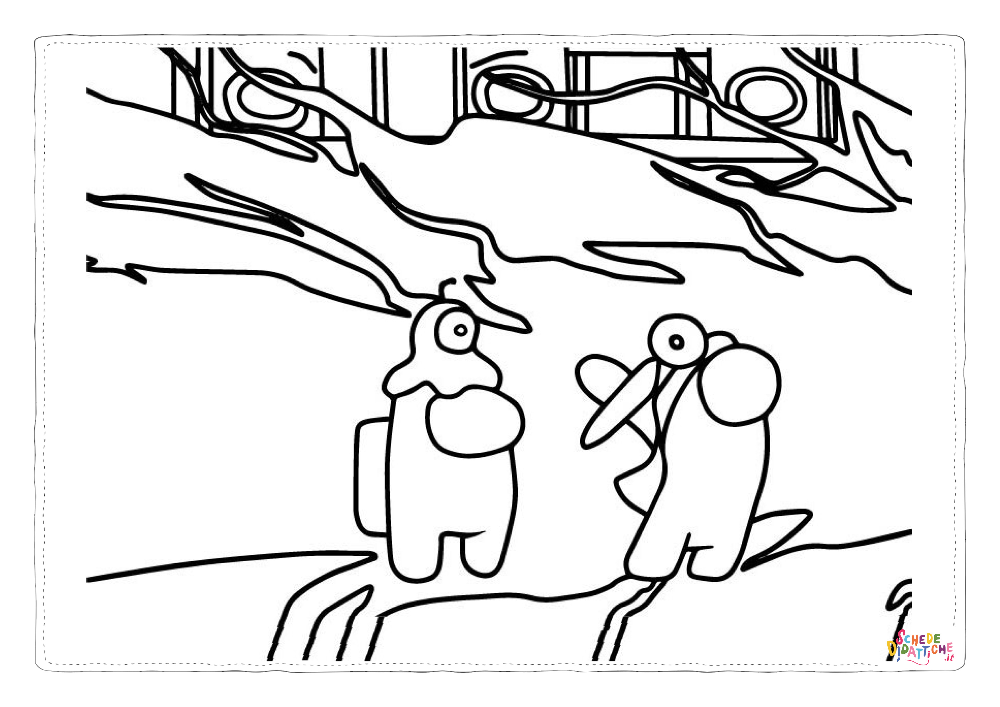 Disegno "Disegno di Among us da stampare e colorare 18" Disegno di Among us da stampare e colorare 18