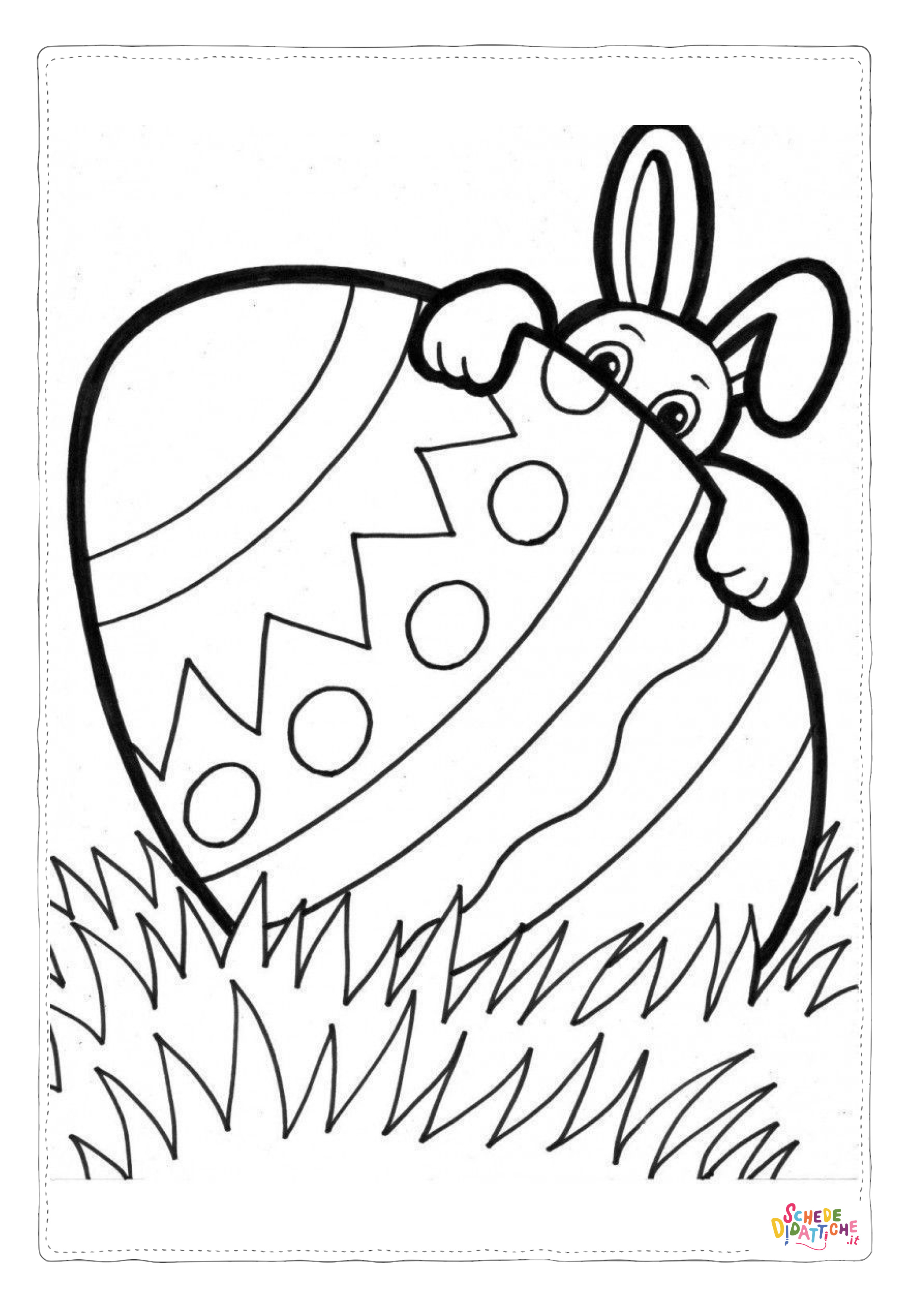 Disegno "Disegno di uovo di Pasqua da stampare e colorare 176" Disegno di uovo di Pasqua da stampare e colorare 176