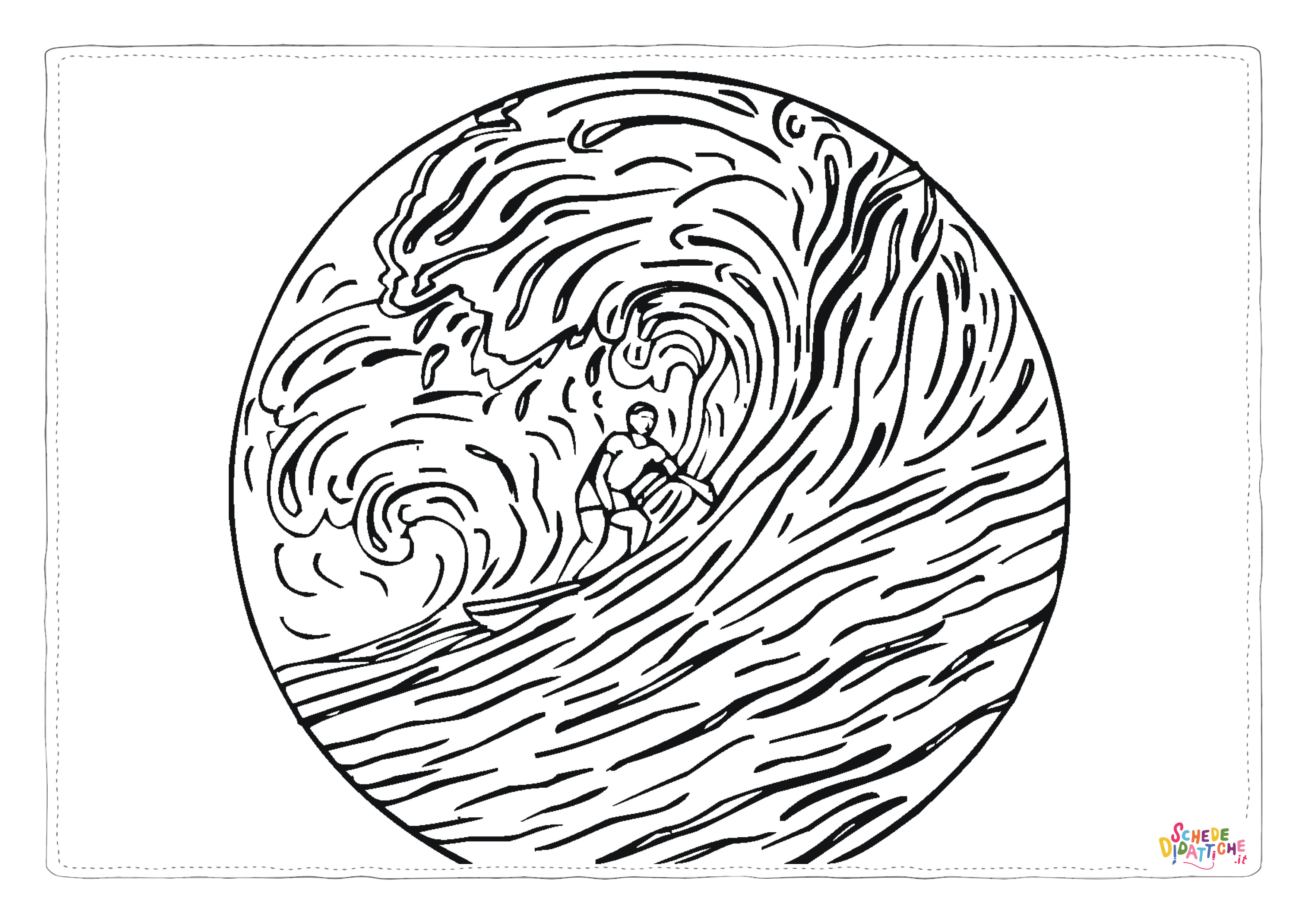 Disegno di mandala da stampare e colorare 1276