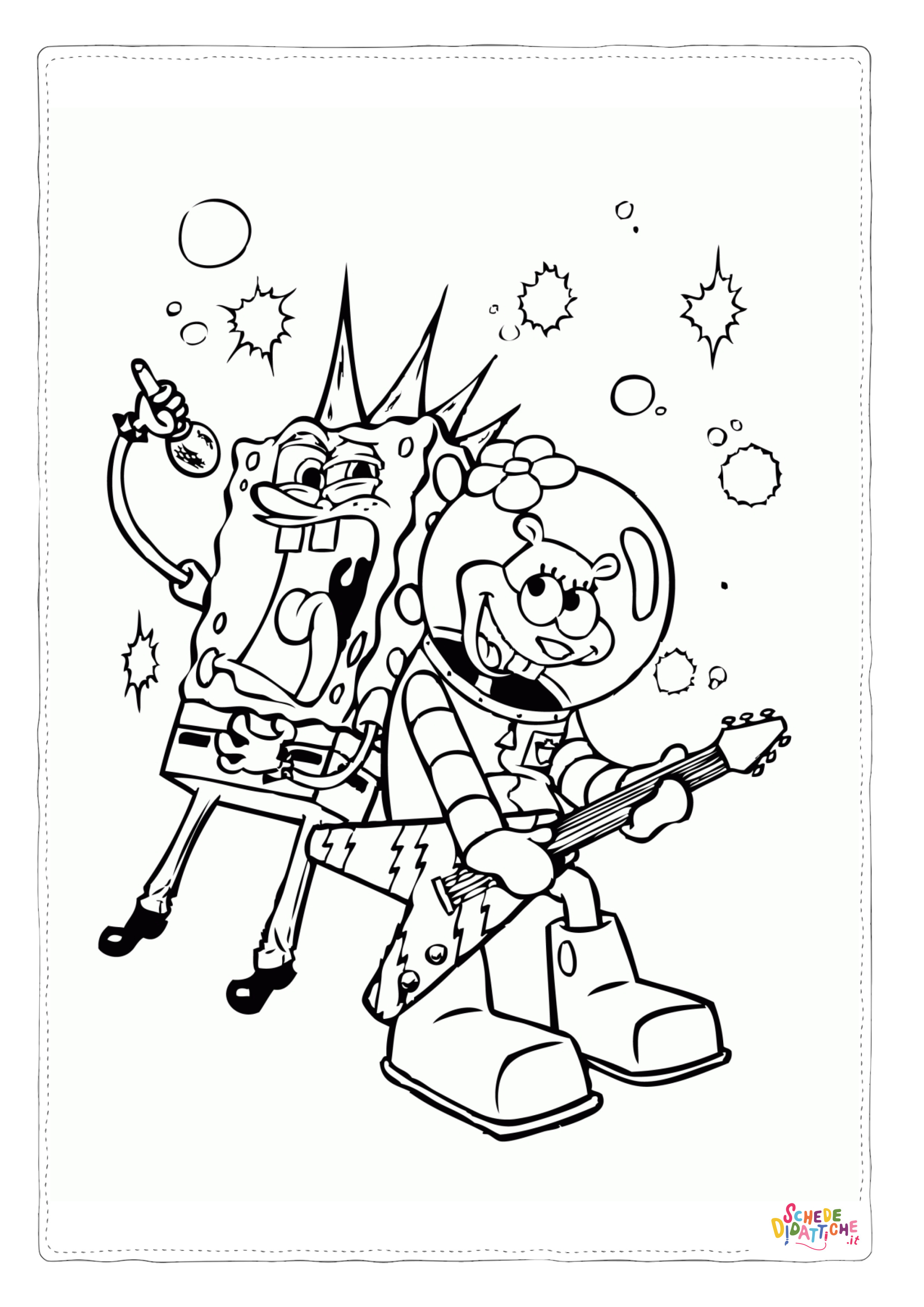 Disegno "Disegno di Spongebob da stampare e colorare 76" Disegno di Spongebob da stampare e colorare 76