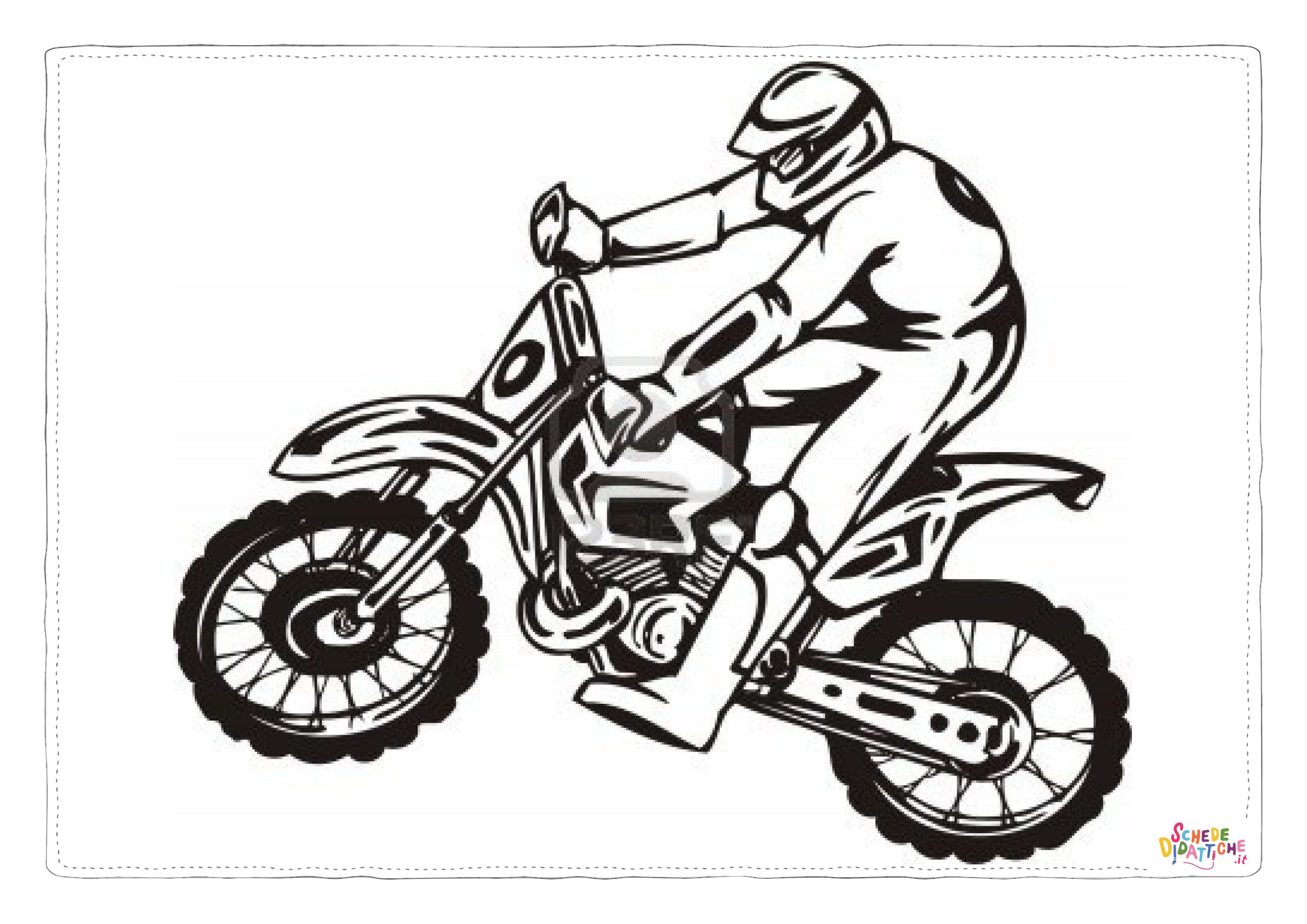 Disegno "Disegno di moto da stampare e colorare 51" Disegno di moto da stampare e colorare 51
