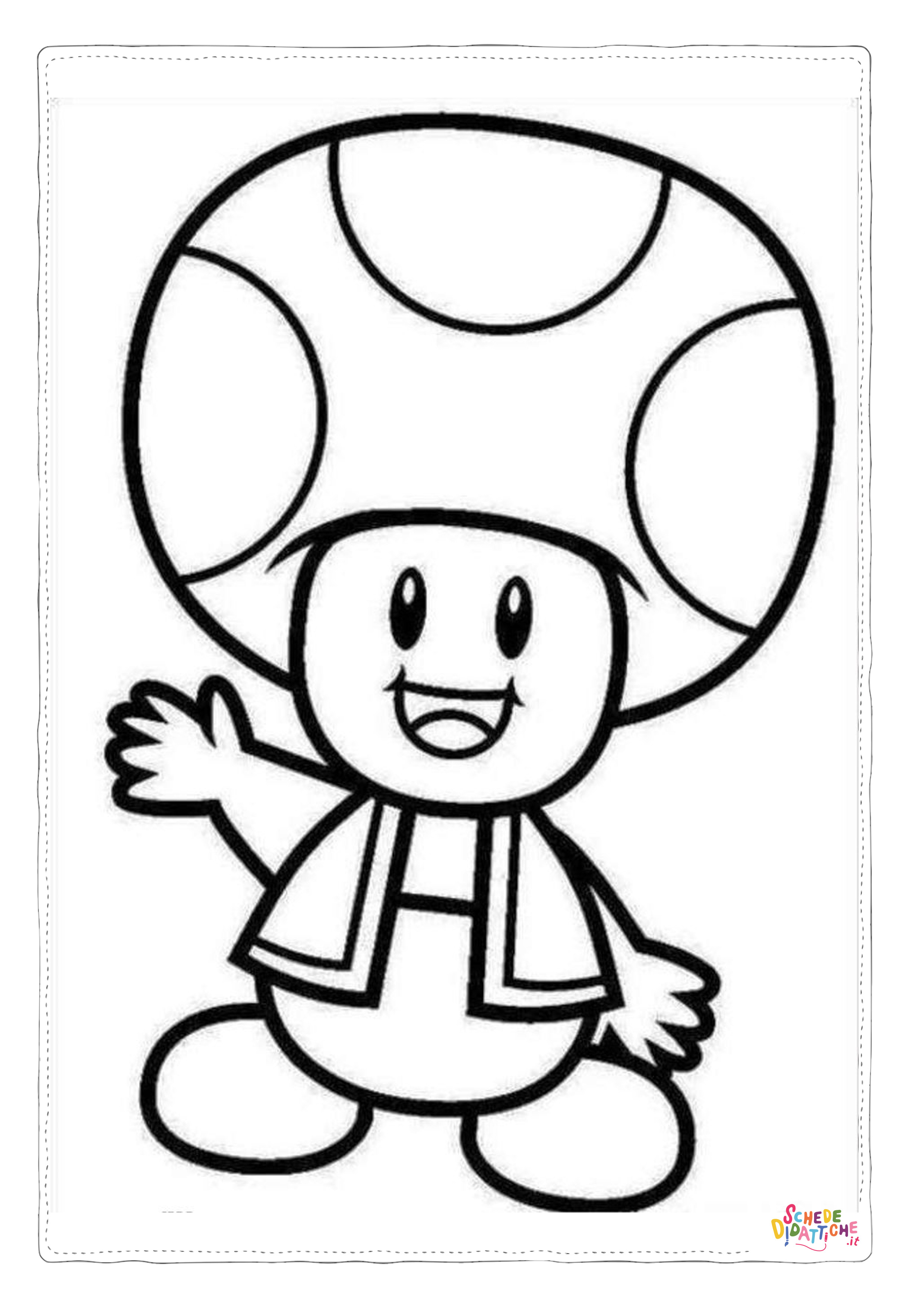 Disegno "Disegno di Super Mario da stampare e colorare 73" Disegno di Super Mario da stampare e colorare 73