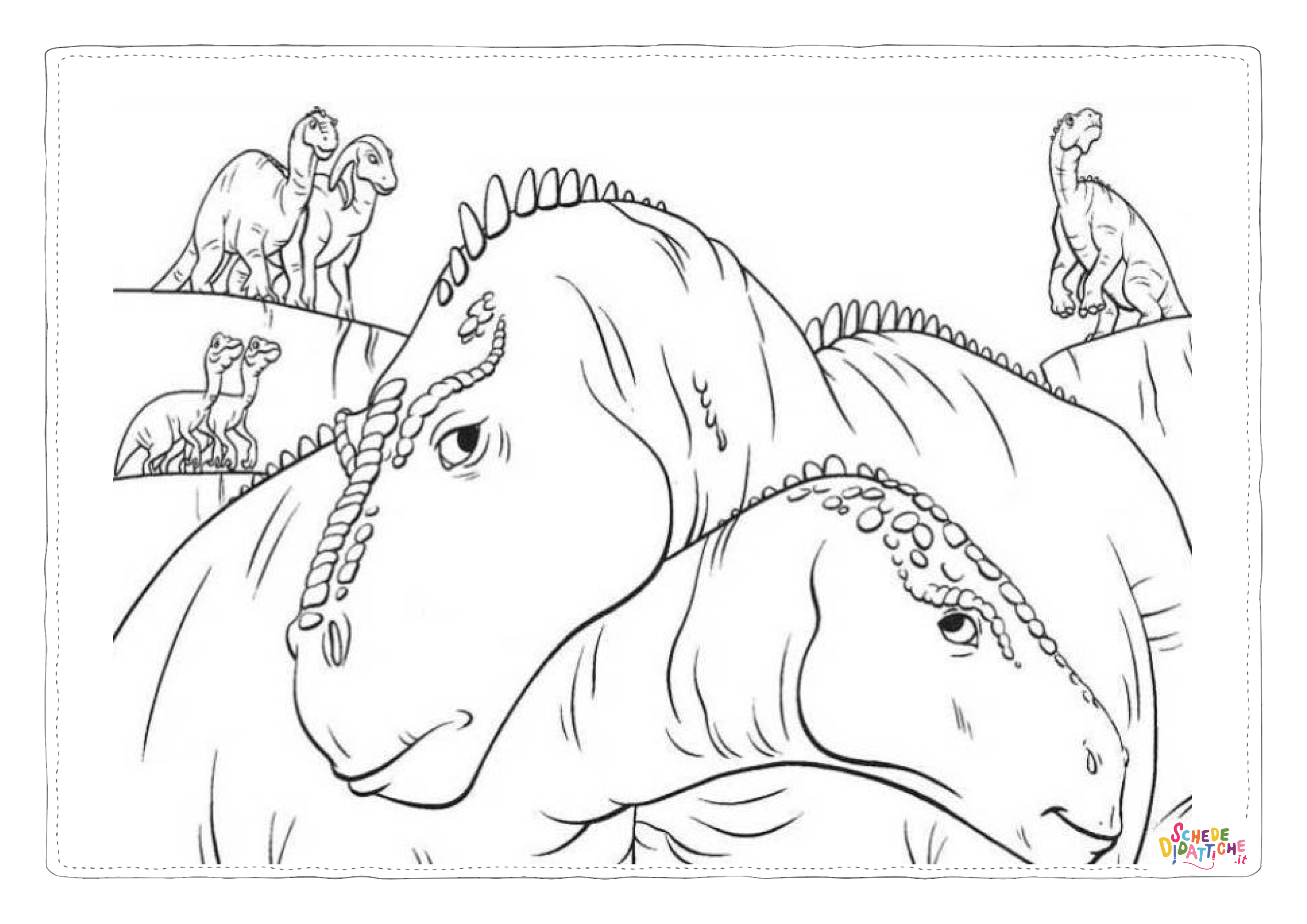 Disegno di Tirannosauro da stampare e colorare 7