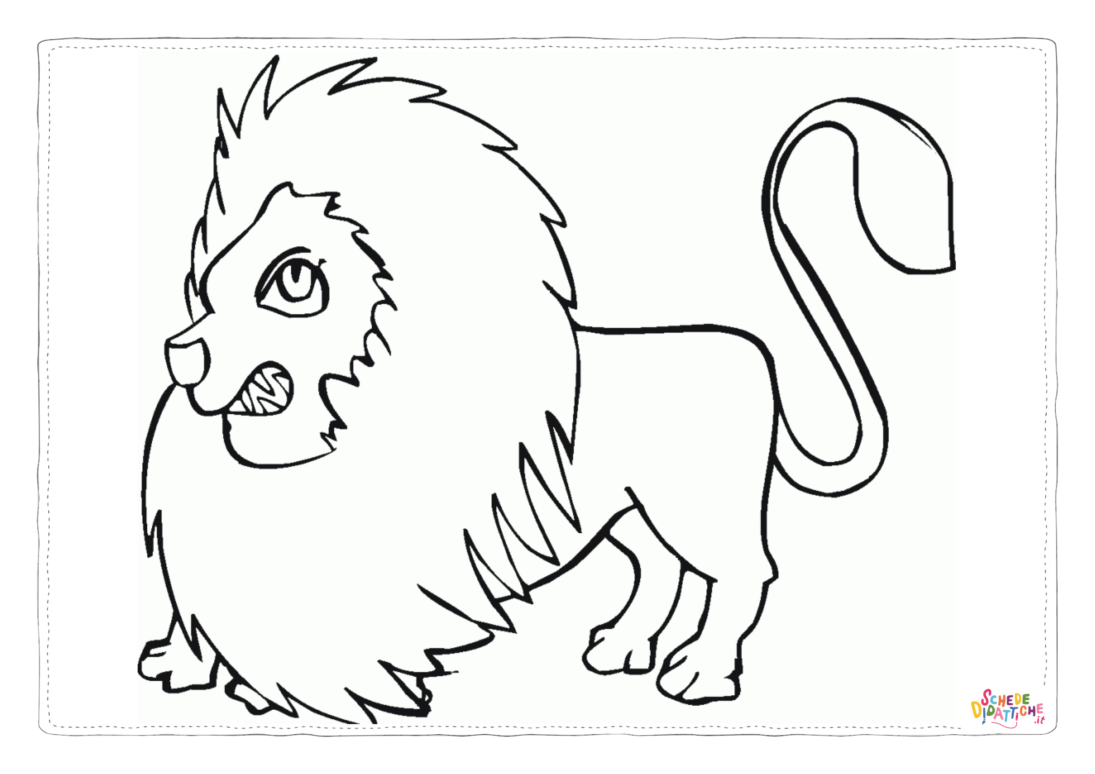 Disegno "Disegno di leone da stampare e colorare 65" Disegno di leone da stampare e colorare 65