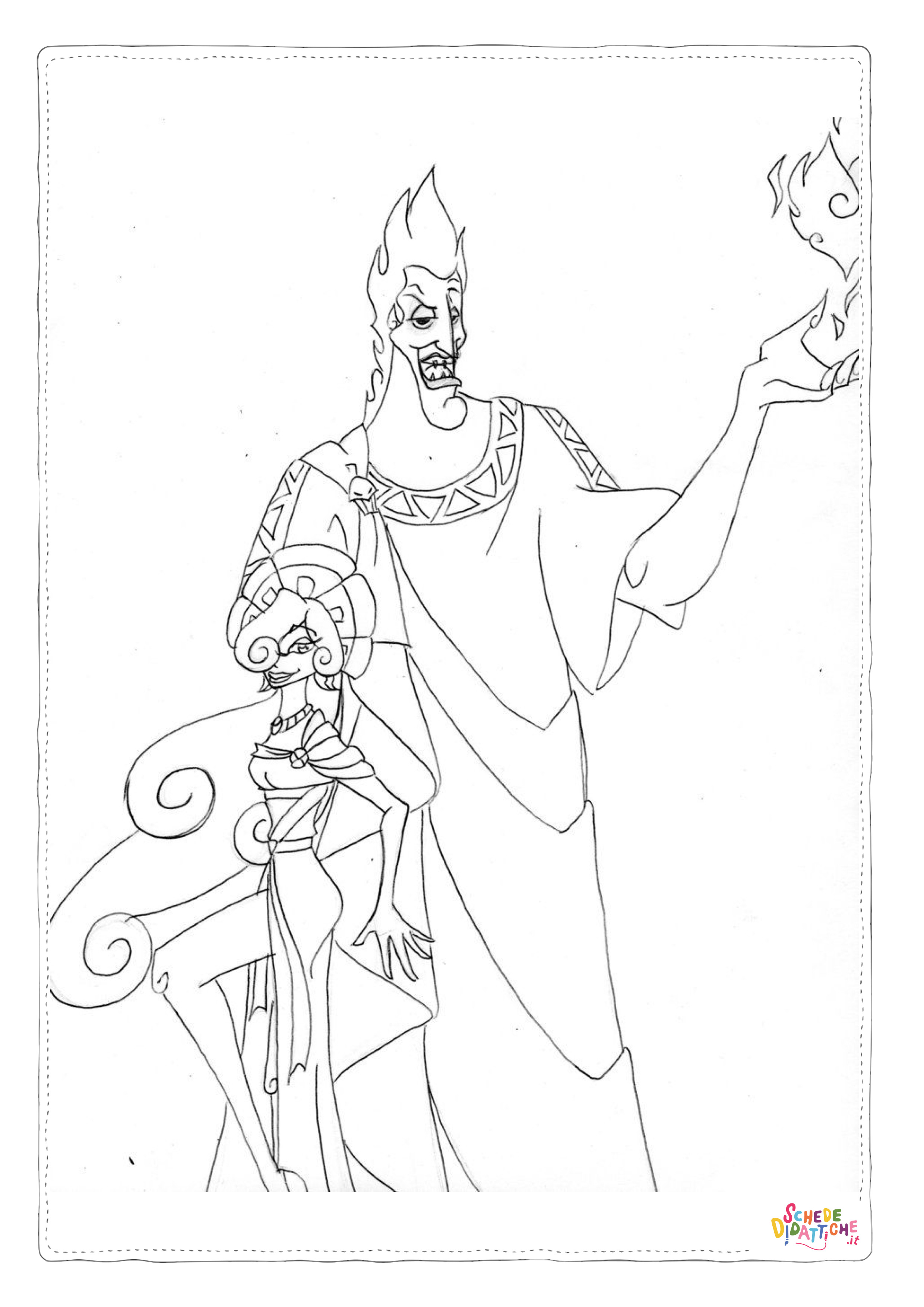 Disegno "Disegno di Hercules da stampare e colorare 7" Disegno di Hercules da stampare e colorare 7