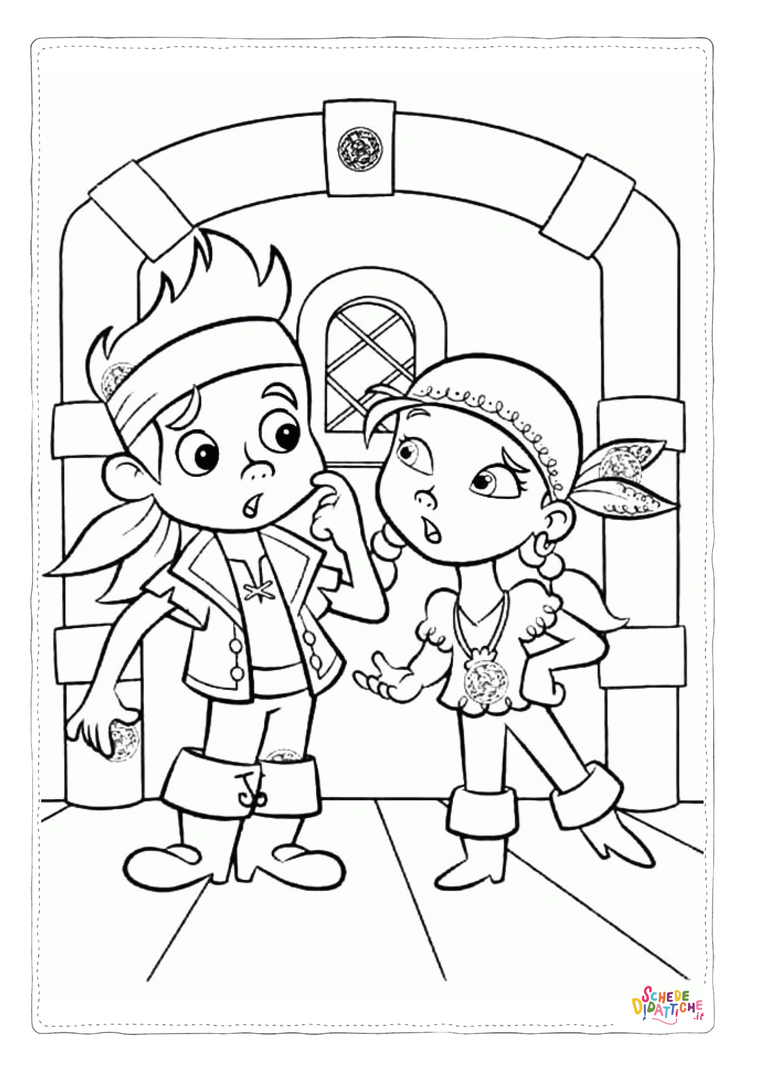 Disegno "Disegno di pirata da stampare e colorare 9" Disegno di pirata da stampare e colorare 9