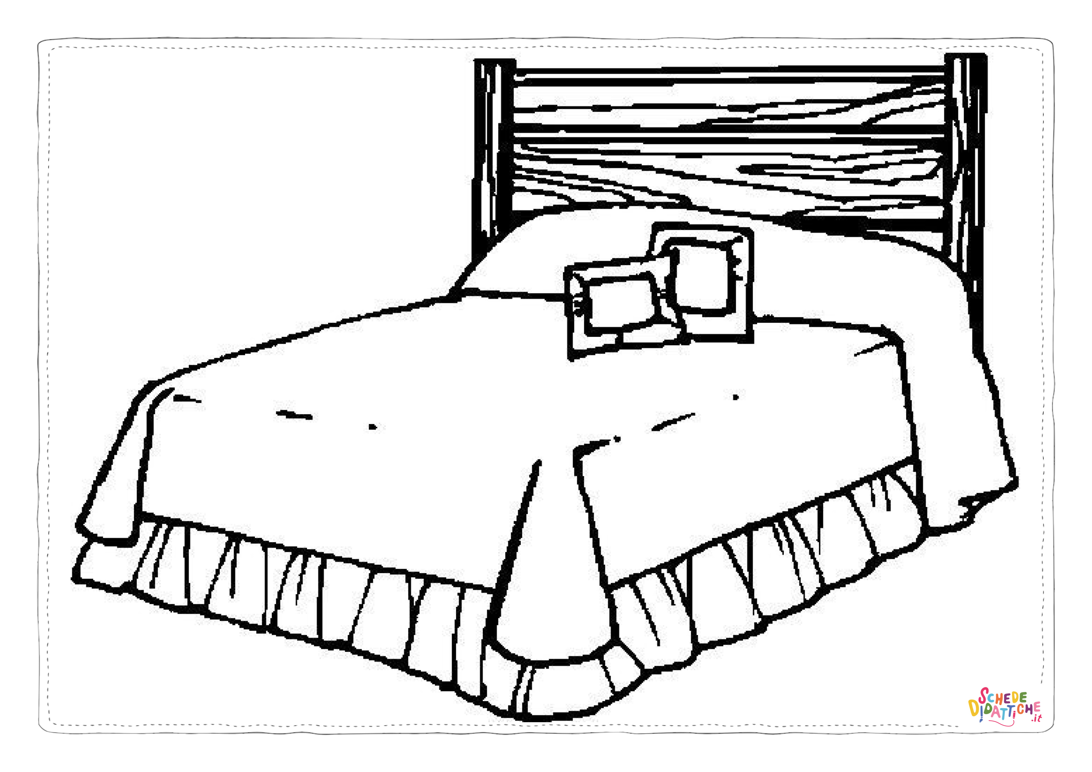 Disegno "Disegno di arredamento da stampare e colorare 6" Disegno di arredamento da stampare e colorare 6