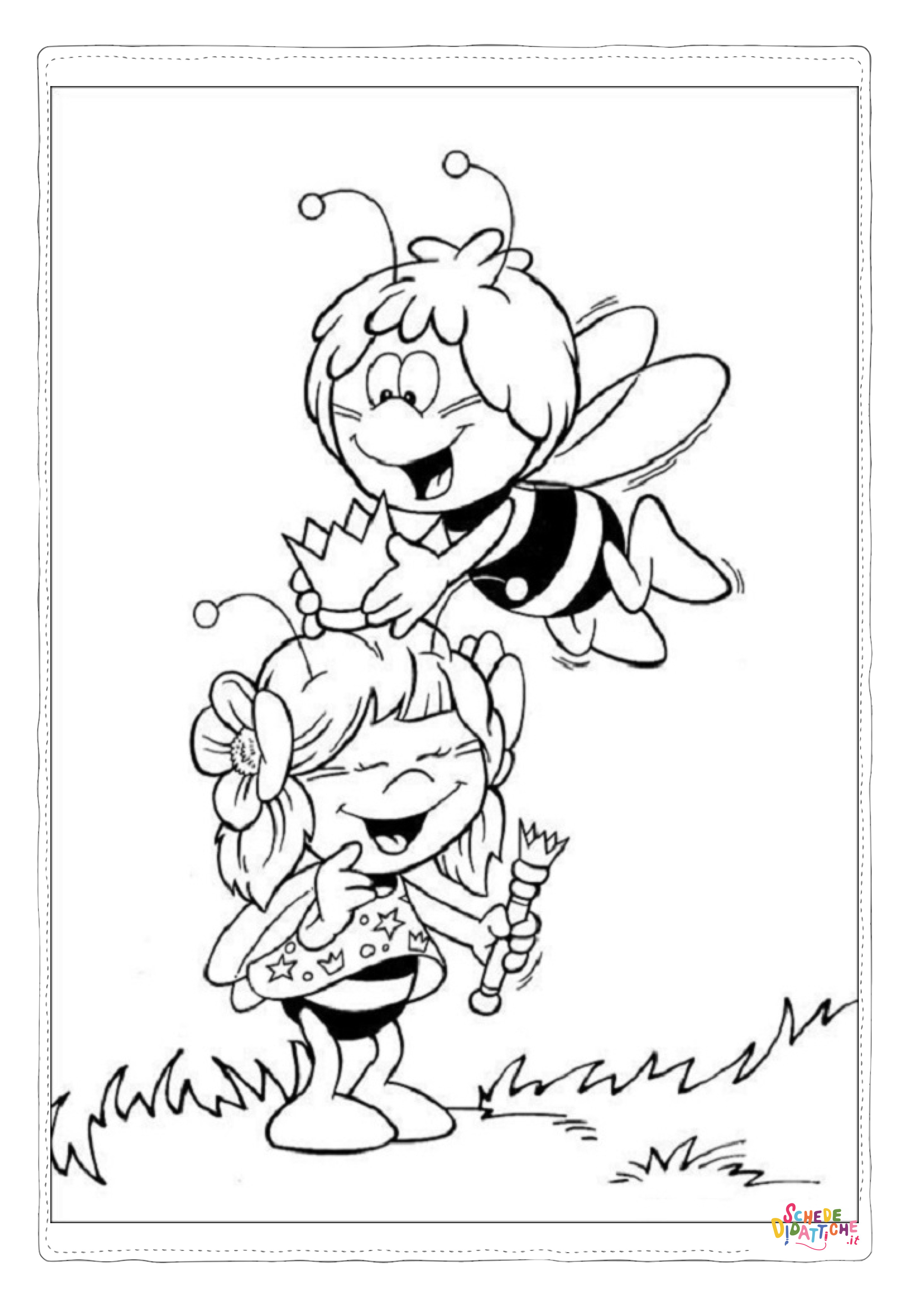 Disegno di Ape Maia da stampare e colorare 8