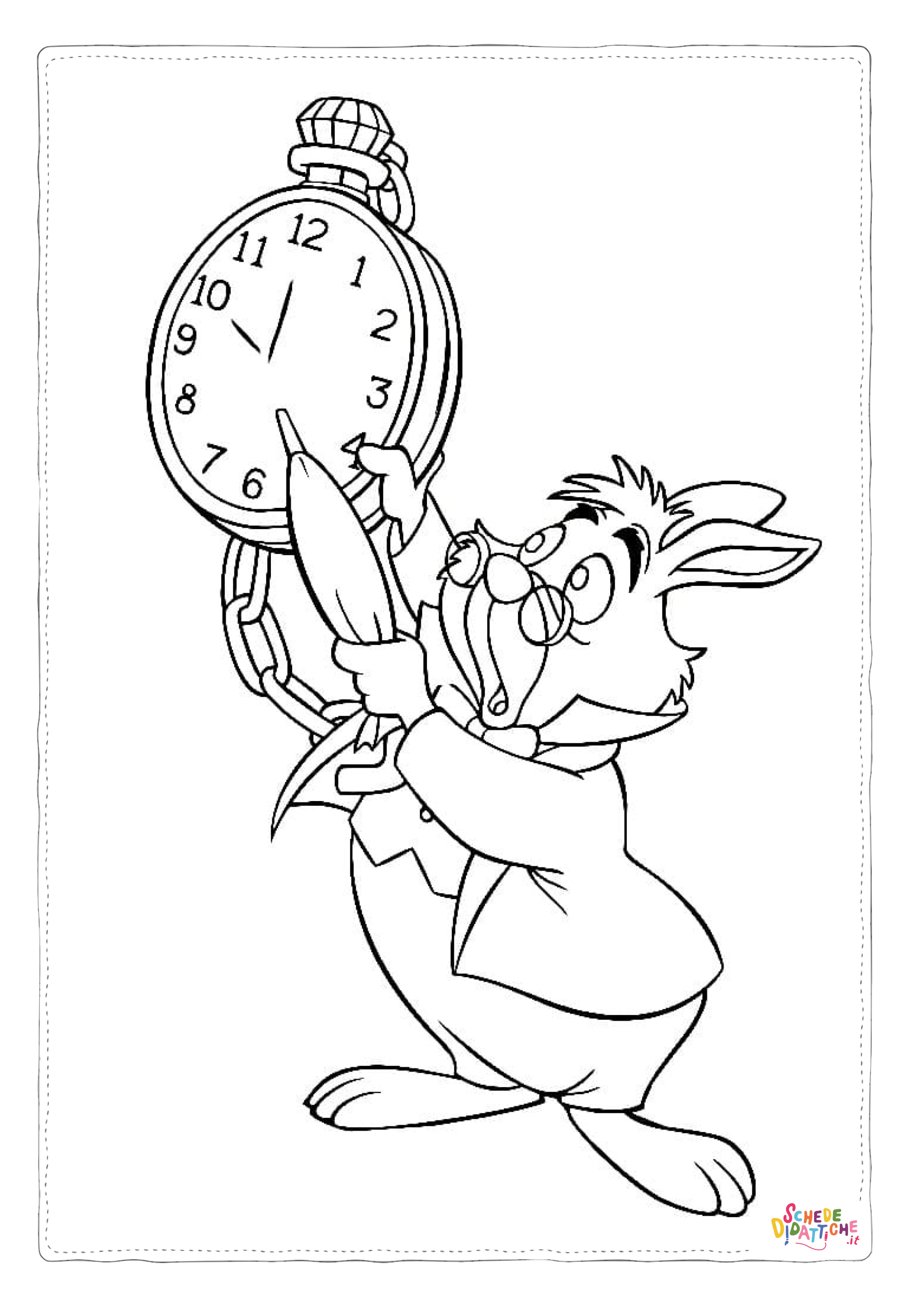 Disegno "Disegno di Alice nel paese delle meraviglie da stampare e colorare 74" Disegno di Alice nel paese delle meraviglie da stampare e colorare 74
