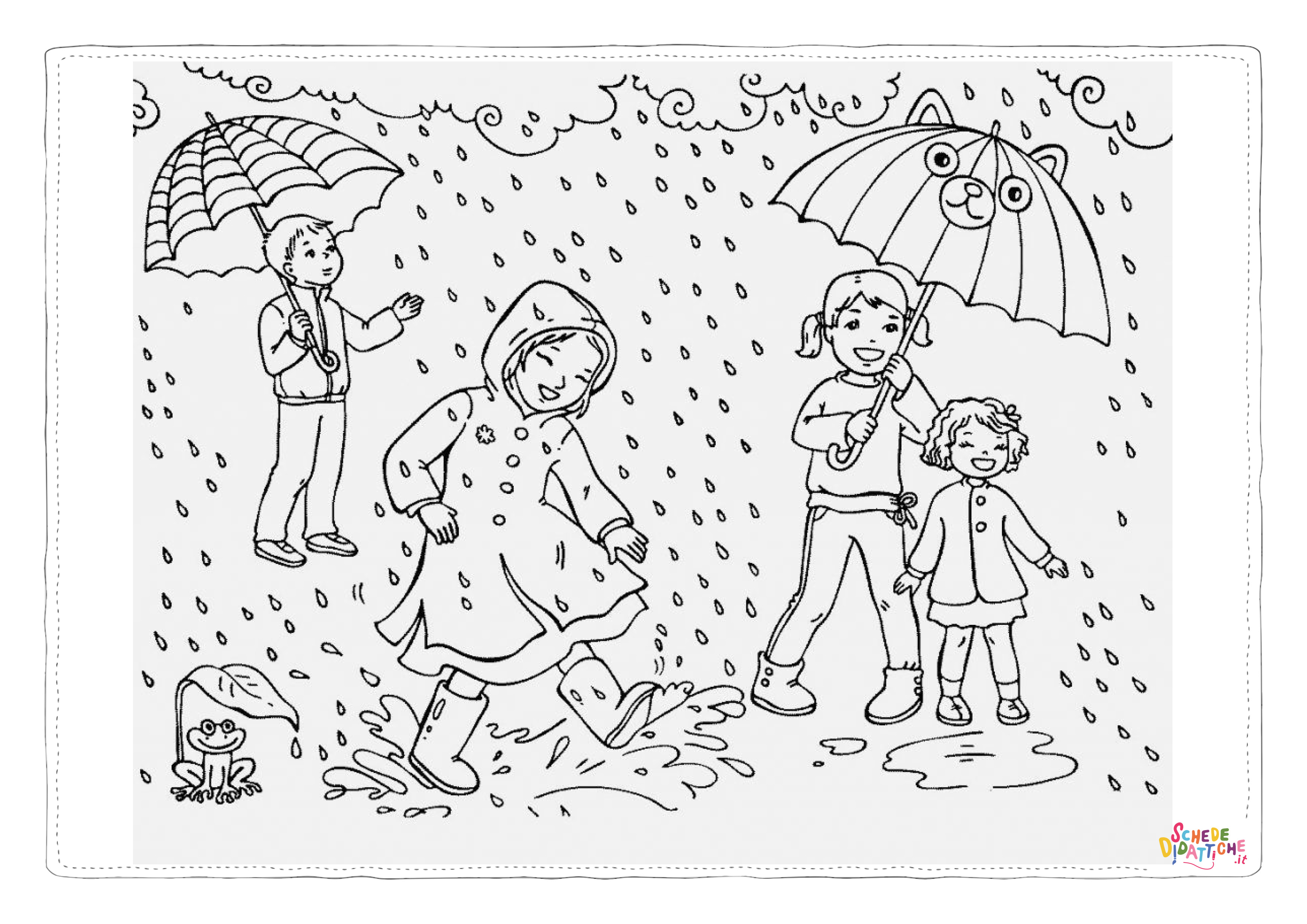 Disegno "Disegno di pioggia da stampare e colorare 25" Disegno di pioggia da stampare e colorare 25