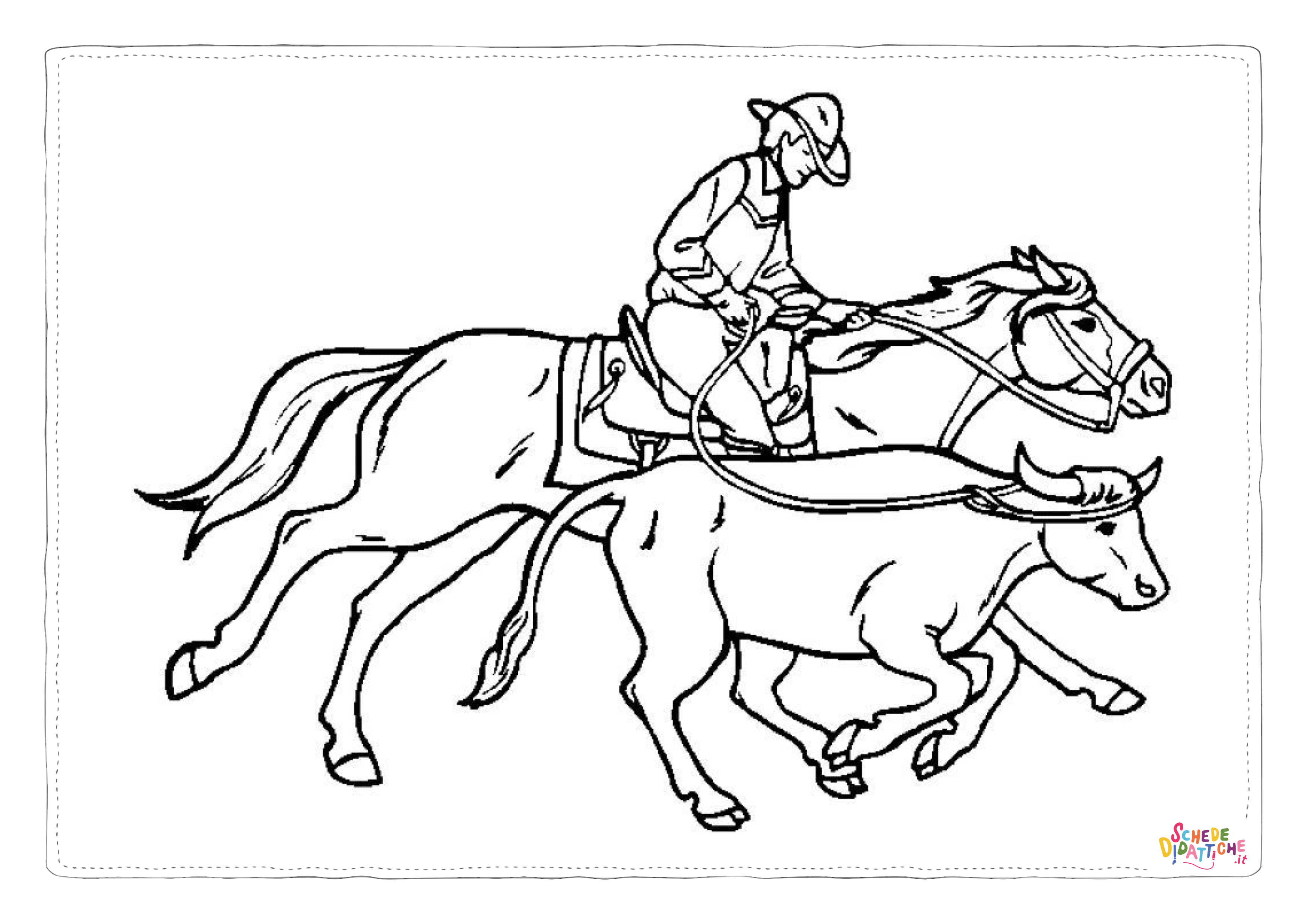 Disegno "Disegno di il selvaggio west da stampare e colorare 1" Disegno di il selvaggio west da stampare e colorare 1