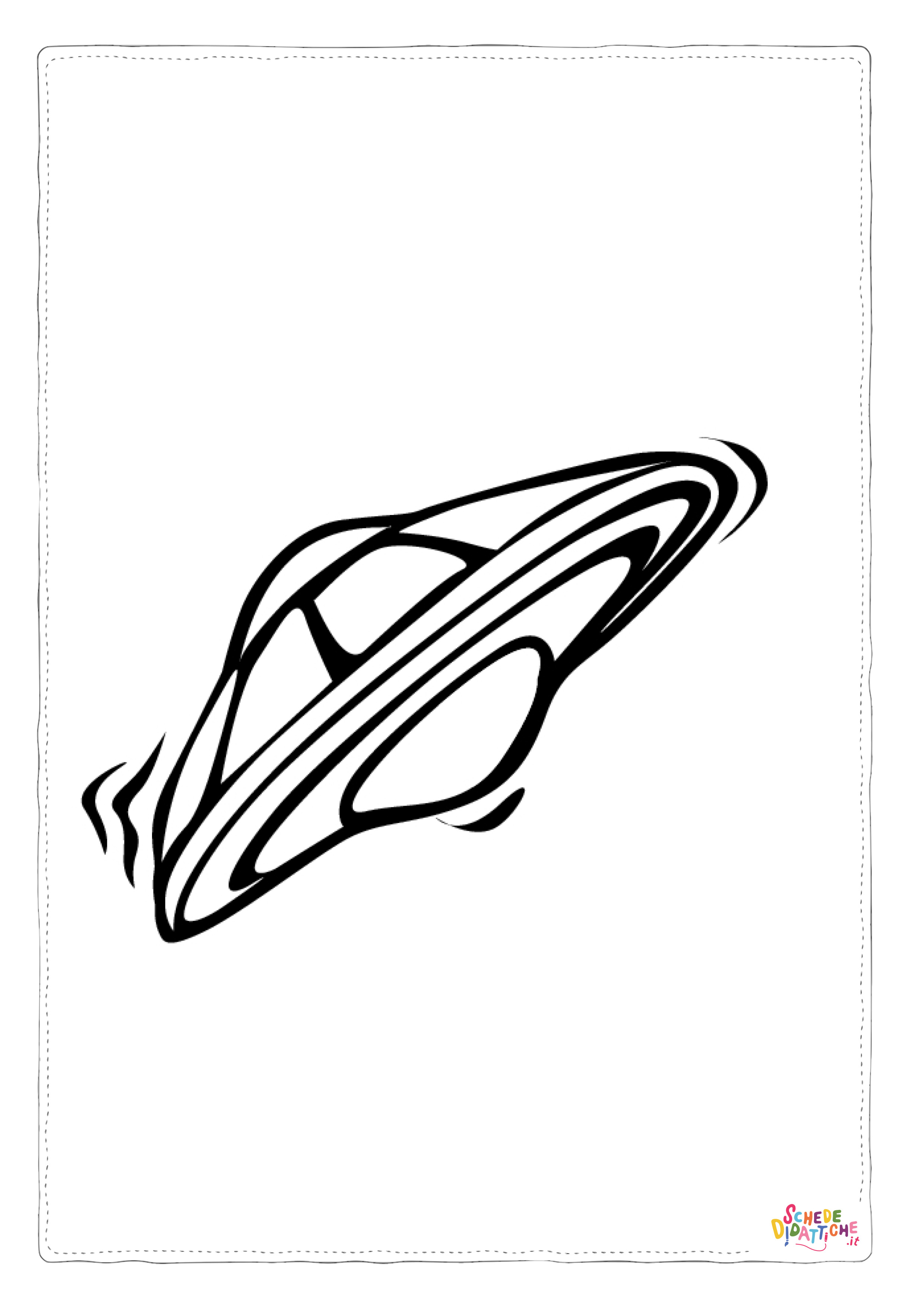 Disegno di ufo da stampare e colorare 1