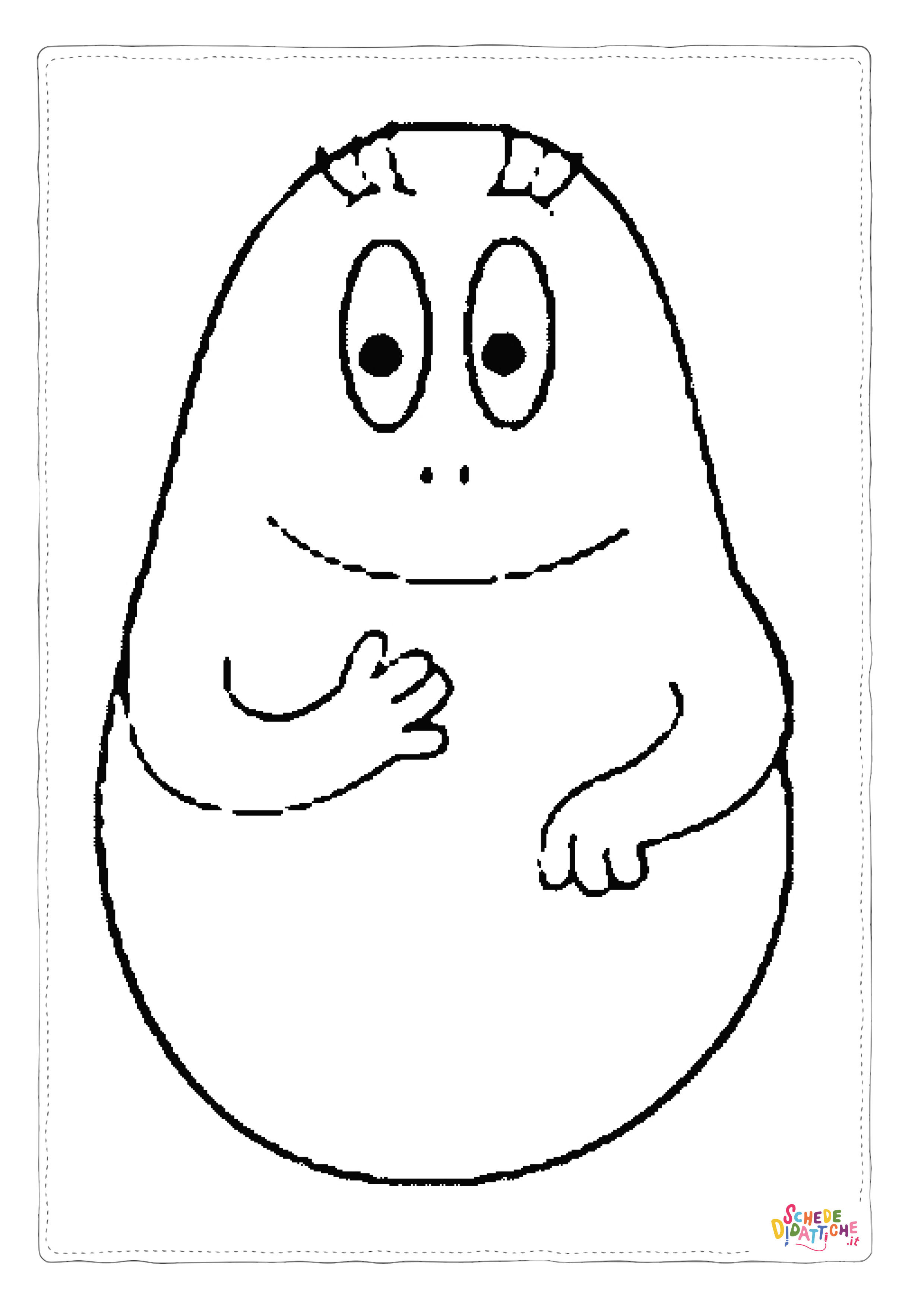 Disegno di Barbapap da stampare e colorare 20