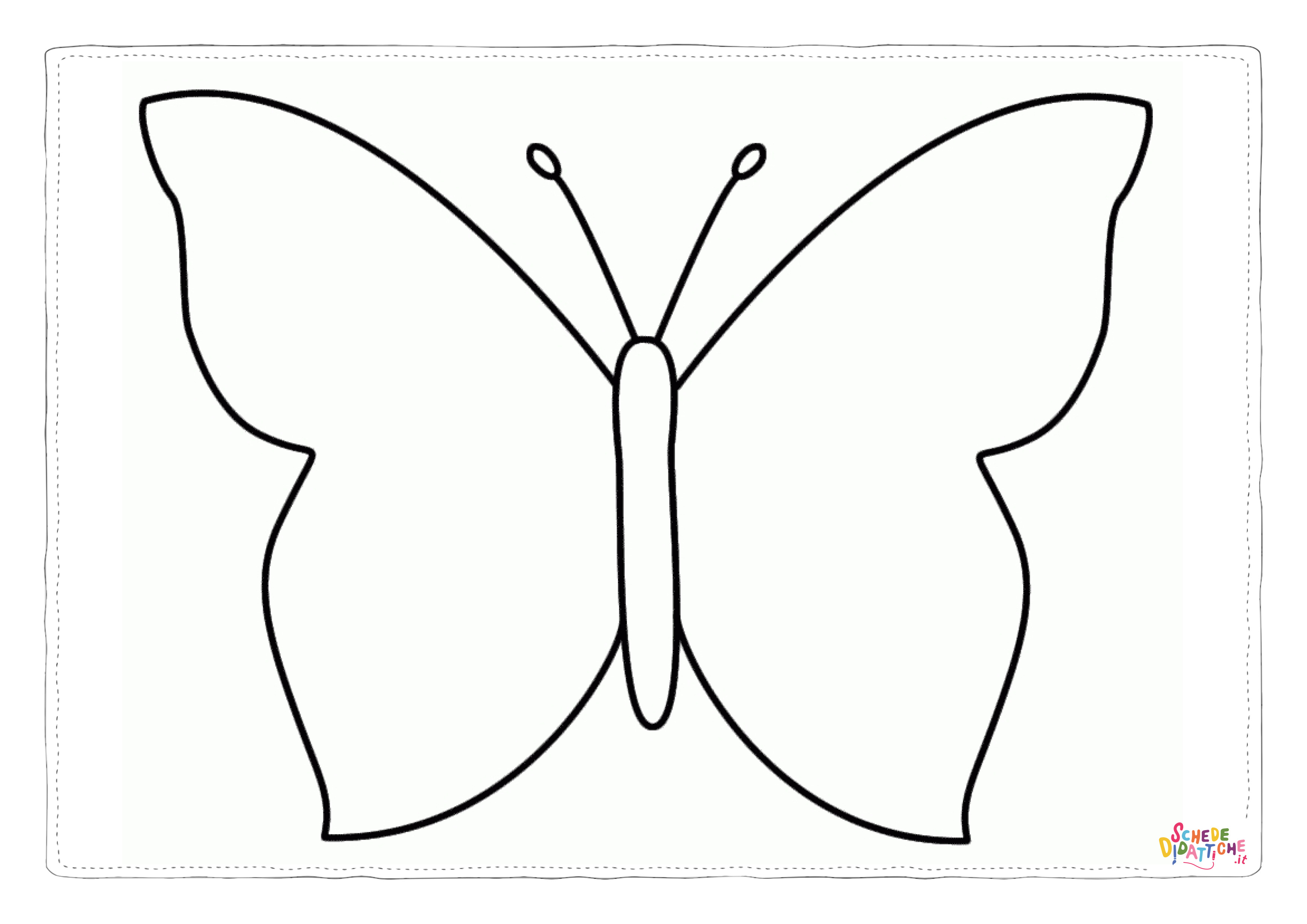 Disegno "Disegno di farfalla da stampare e colorare 251" Disegno di farfalla da stampare e colorare 251
