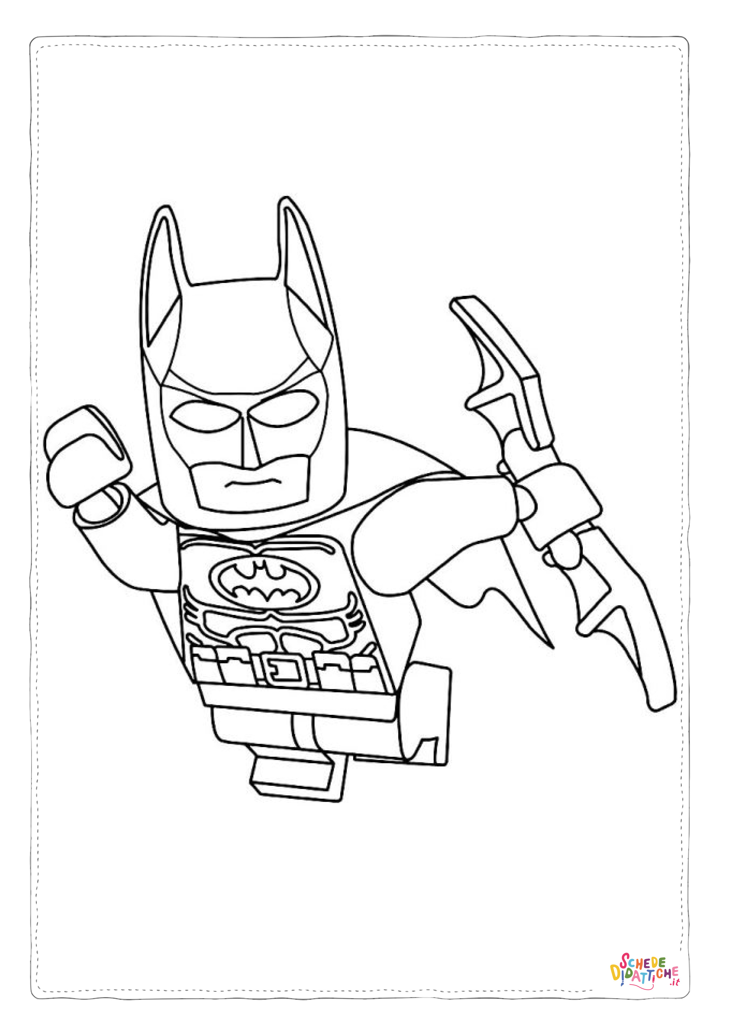 Disegno "Disegno di LEGO Batman da stampare e colorare 9" Disegno di LEGO Batman da stampare e colorare 9