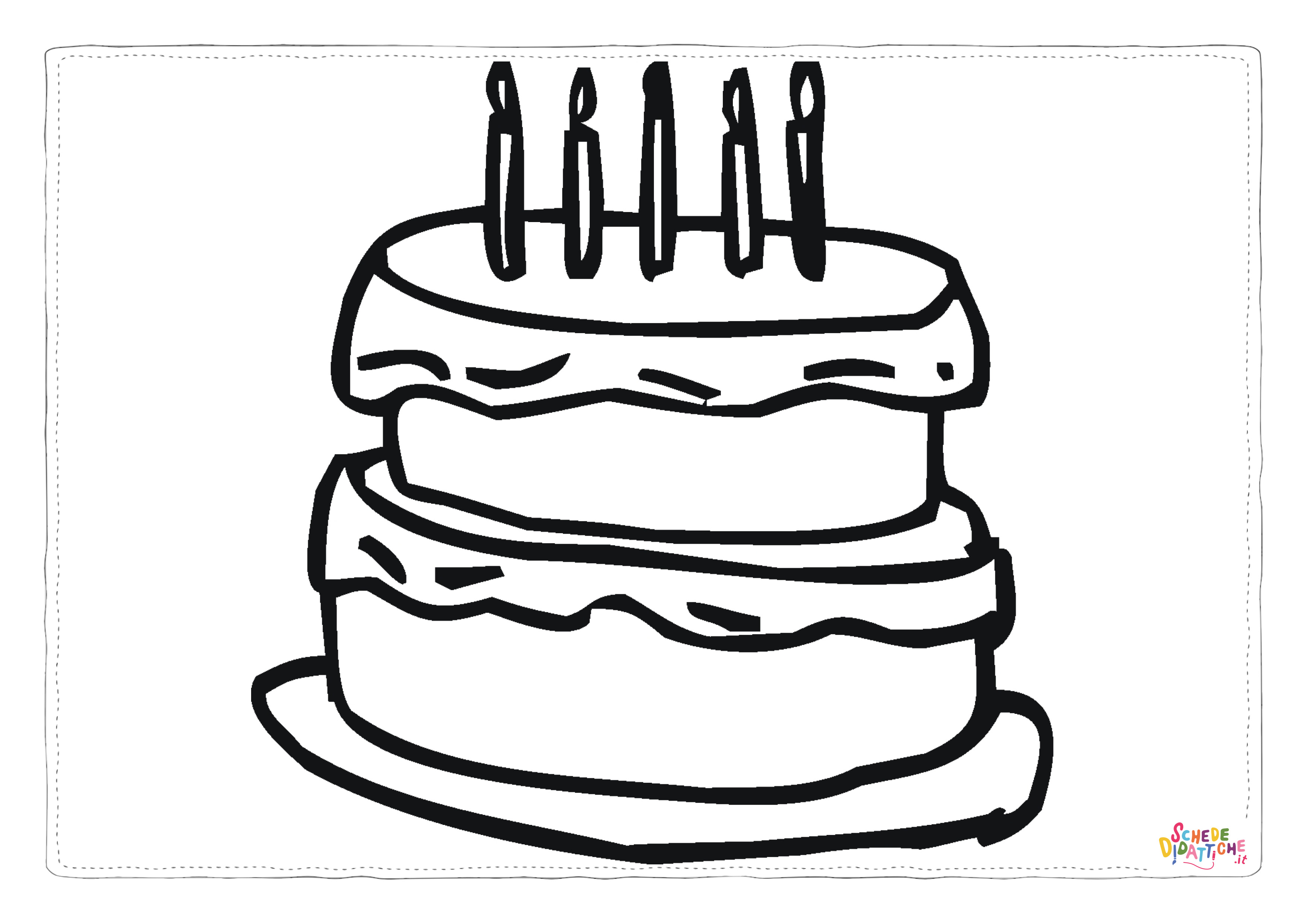 Disegno di compleanno da stampare e colorare 33
