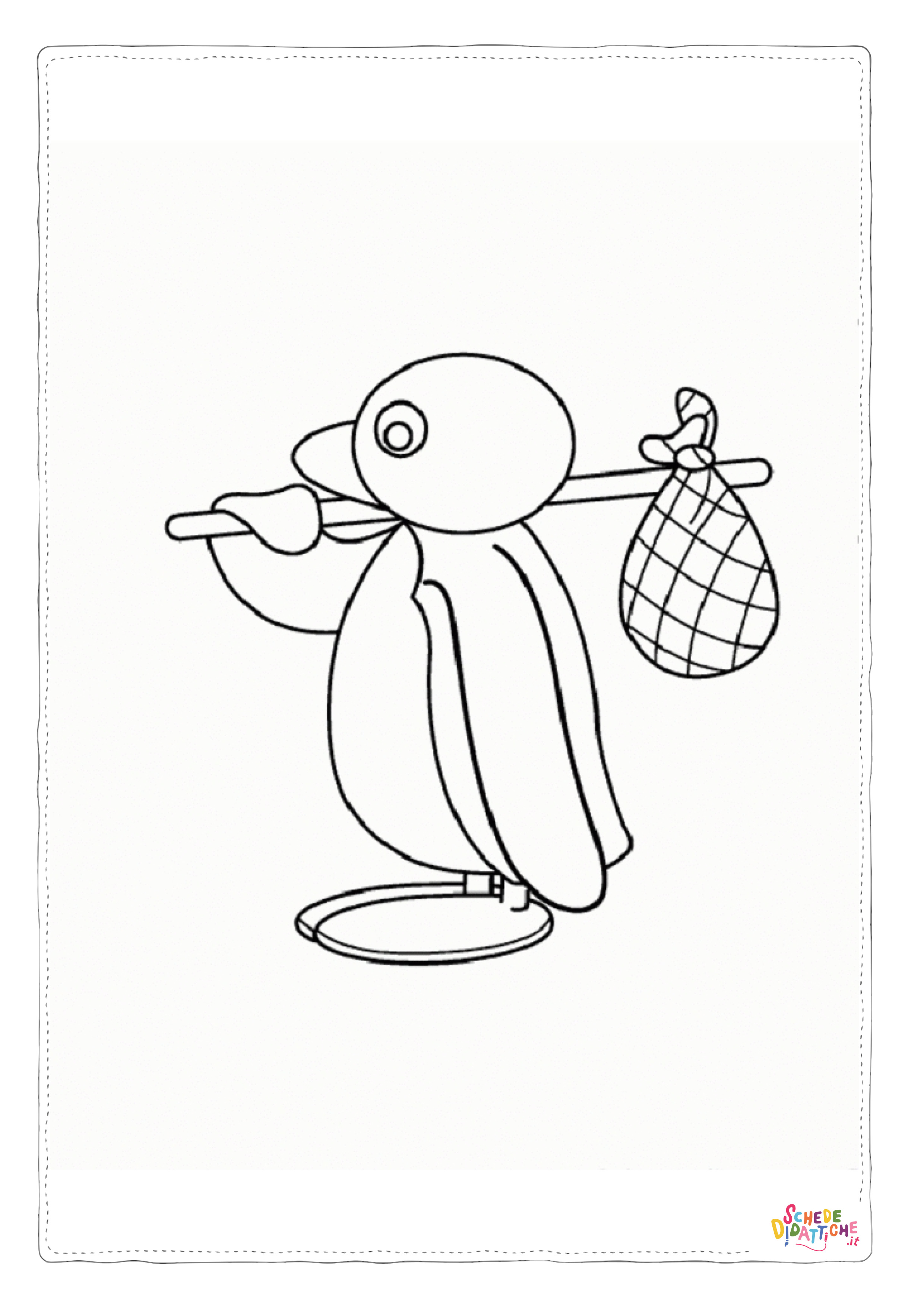 Disegno di pinguino da stampare e colorare 44