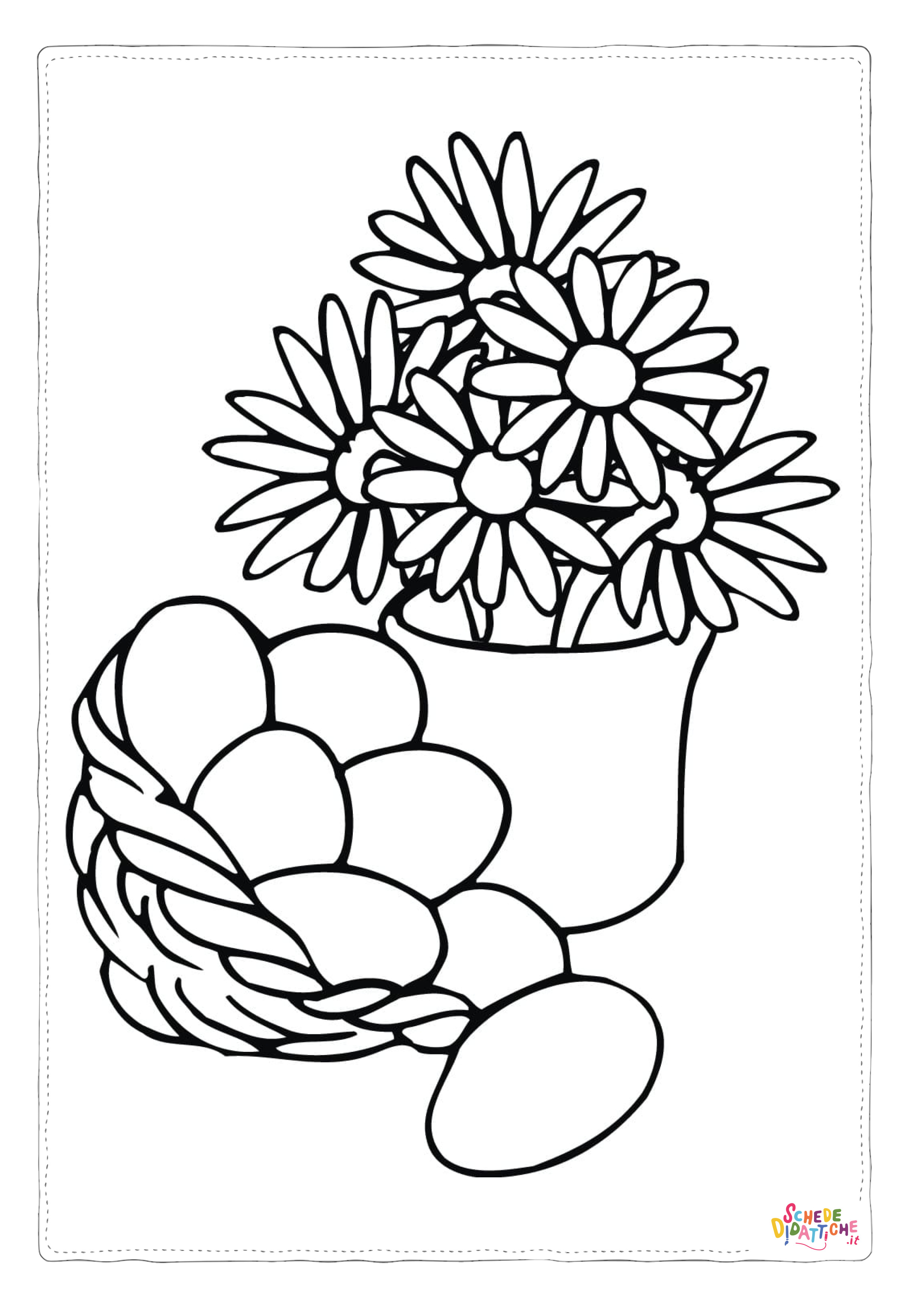 Disegno "Disegno di uovo di Pasqua da stampare e colorare 107" Disegno di uovo di Pasqua da stampare e colorare 107