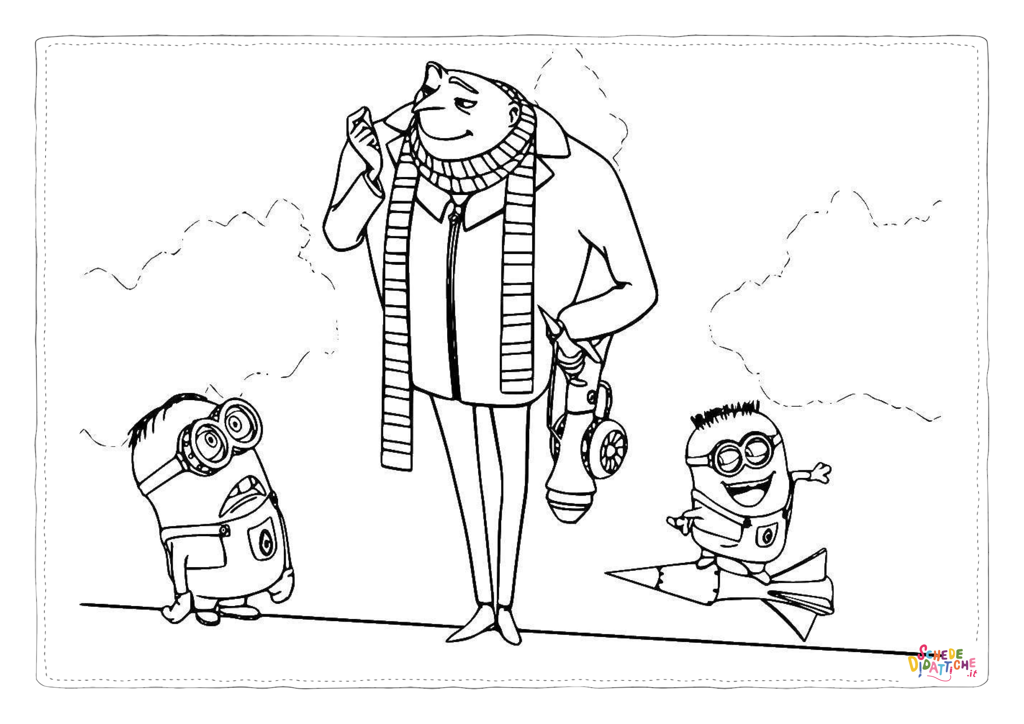 Disegno "Disegno di Cattivissimo me - Minions da stampare e colorare 80" Disegno di Cattivissimo me - Minions da stampare e colorare 80