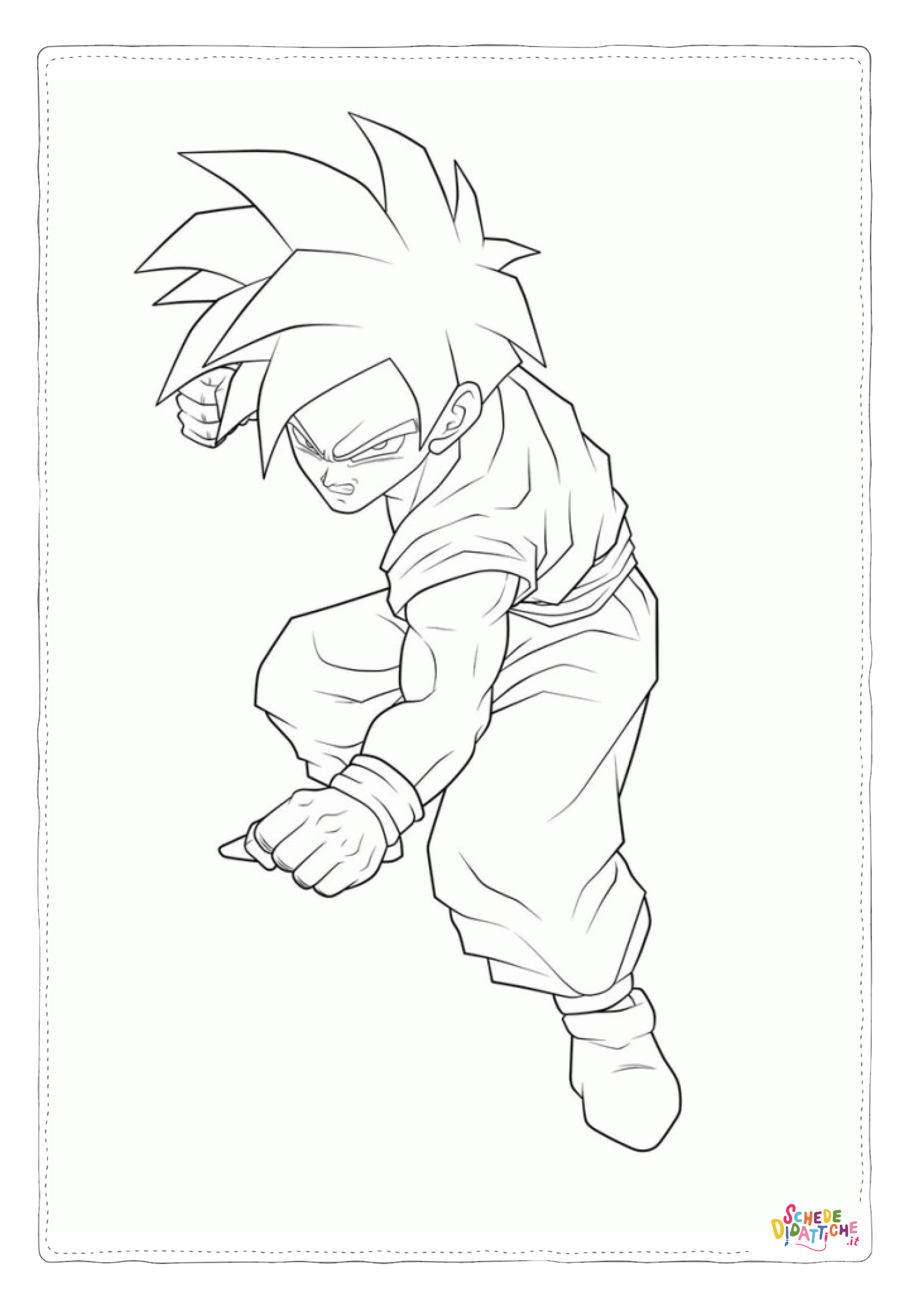 Disegno "Disegno di Dragon Ball da stampare e colorare 6" Disegno di Dragon Ball da stampare e colorare 6