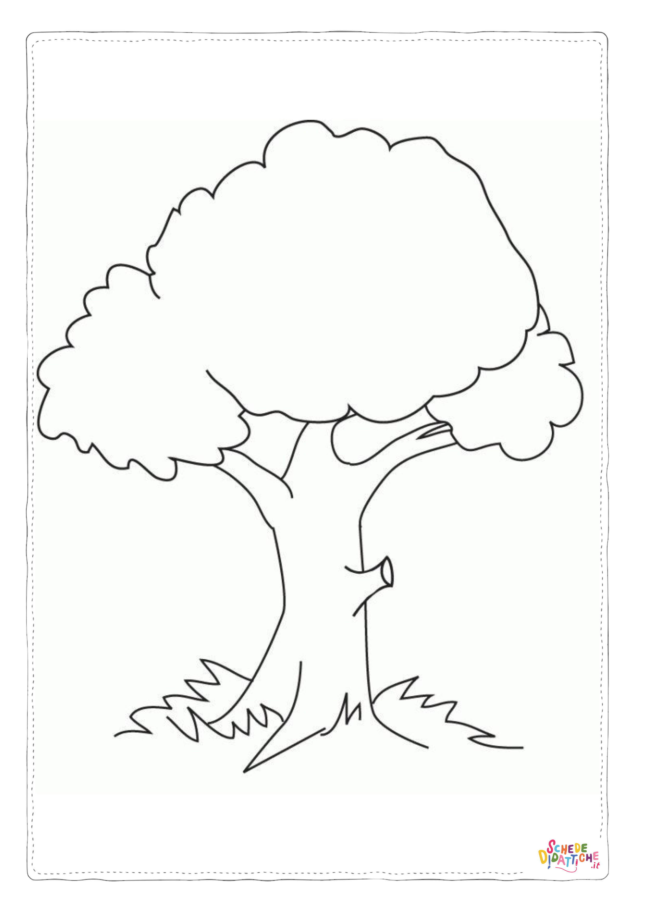 Disegno "Disegno di albero da stampare e colorare 139" Disegno di albero da stampare e colorare 139