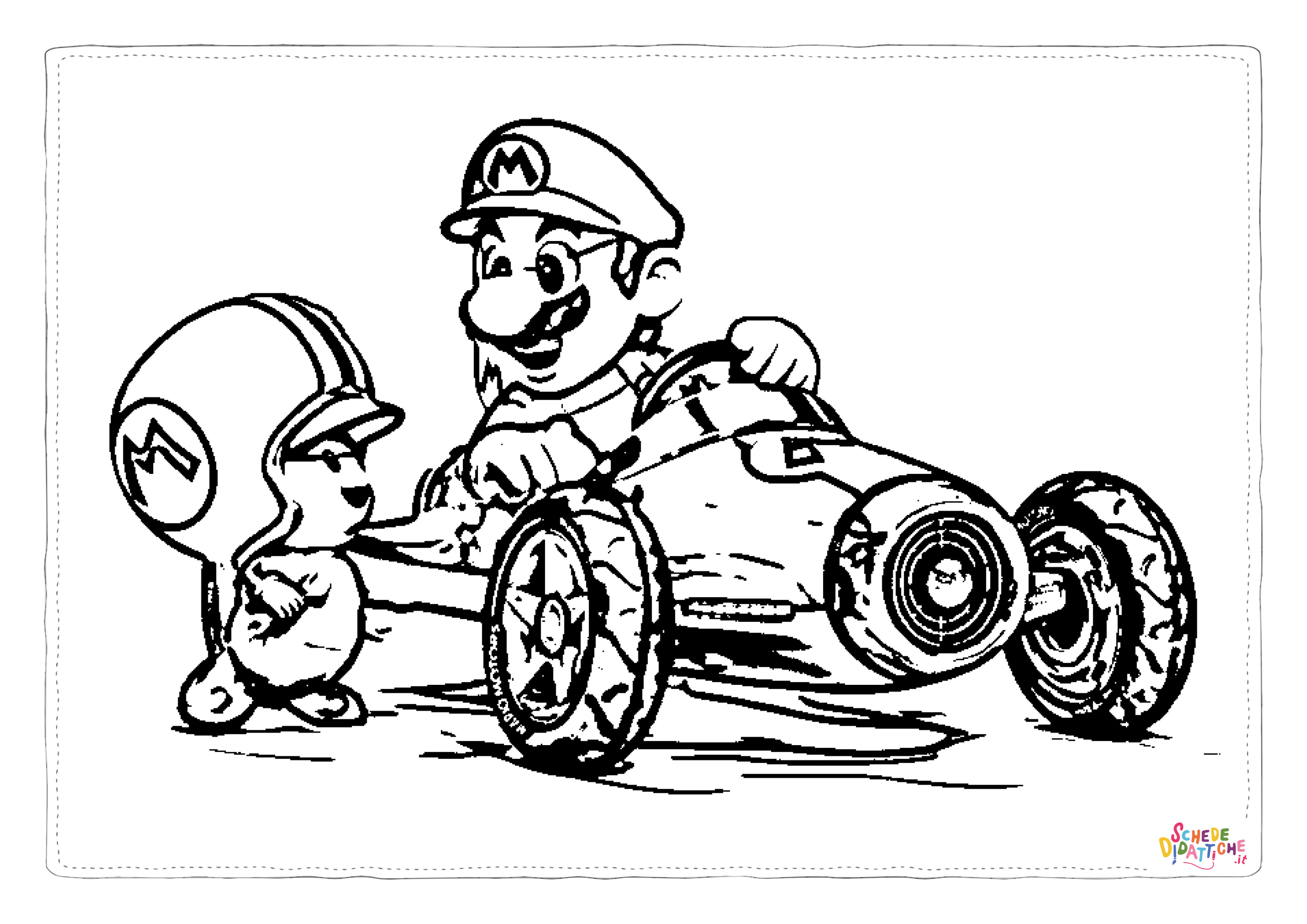 Disegno "Disegno di Super Mario da stampare e colorare 114" Disegno di Super Mario da stampare e colorare 114