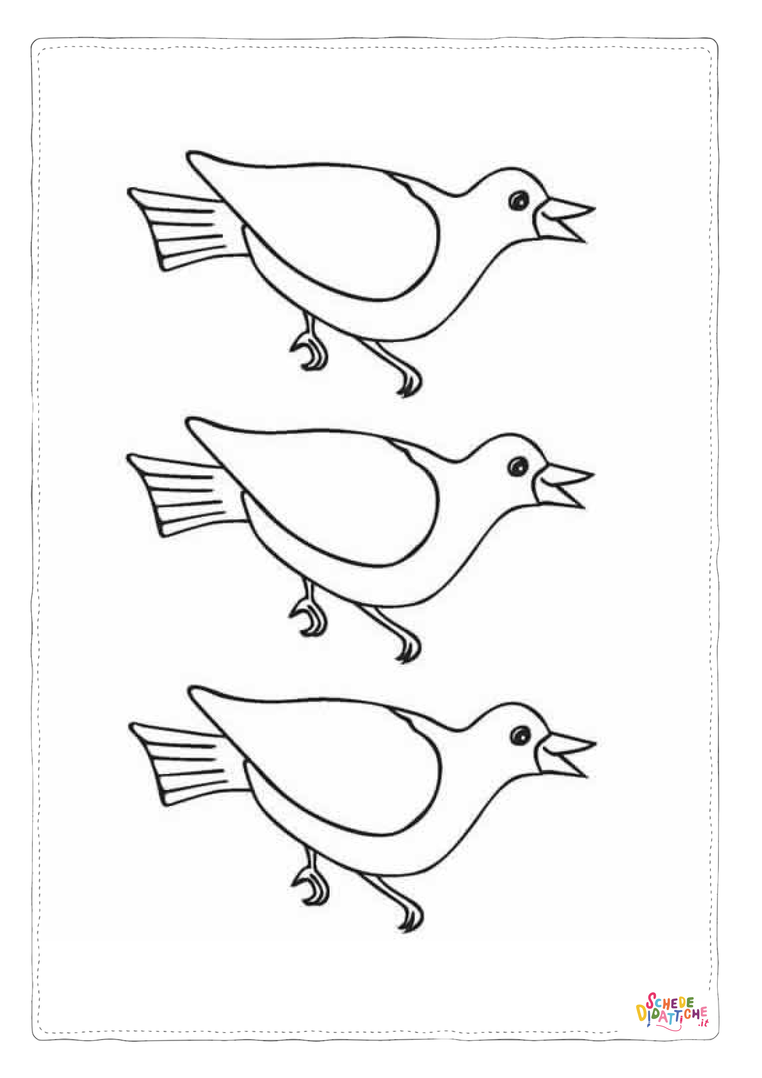 Disegno di colomba da stampare e colorare 36