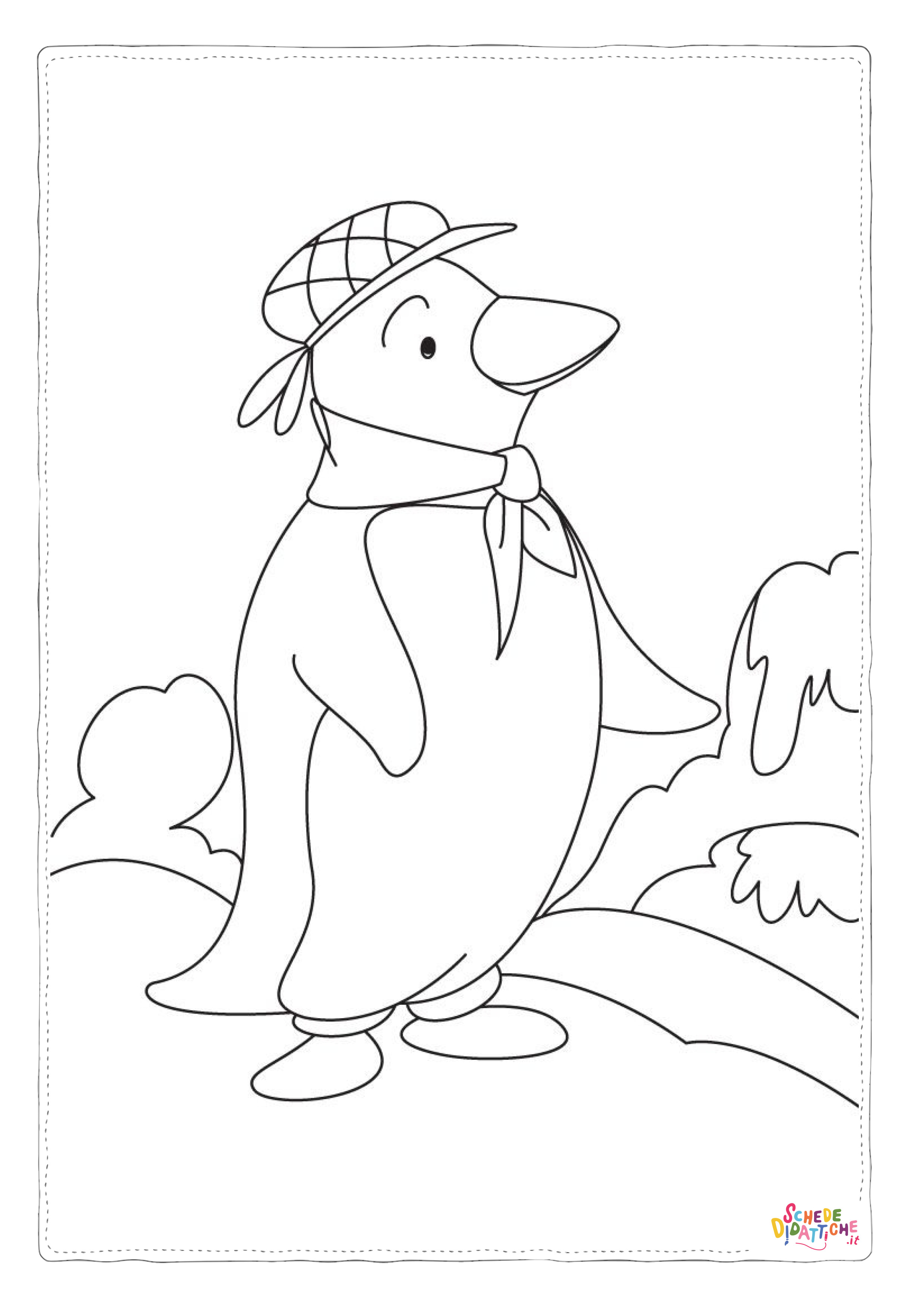 Disegno di pinguino da stampare e colorare 39