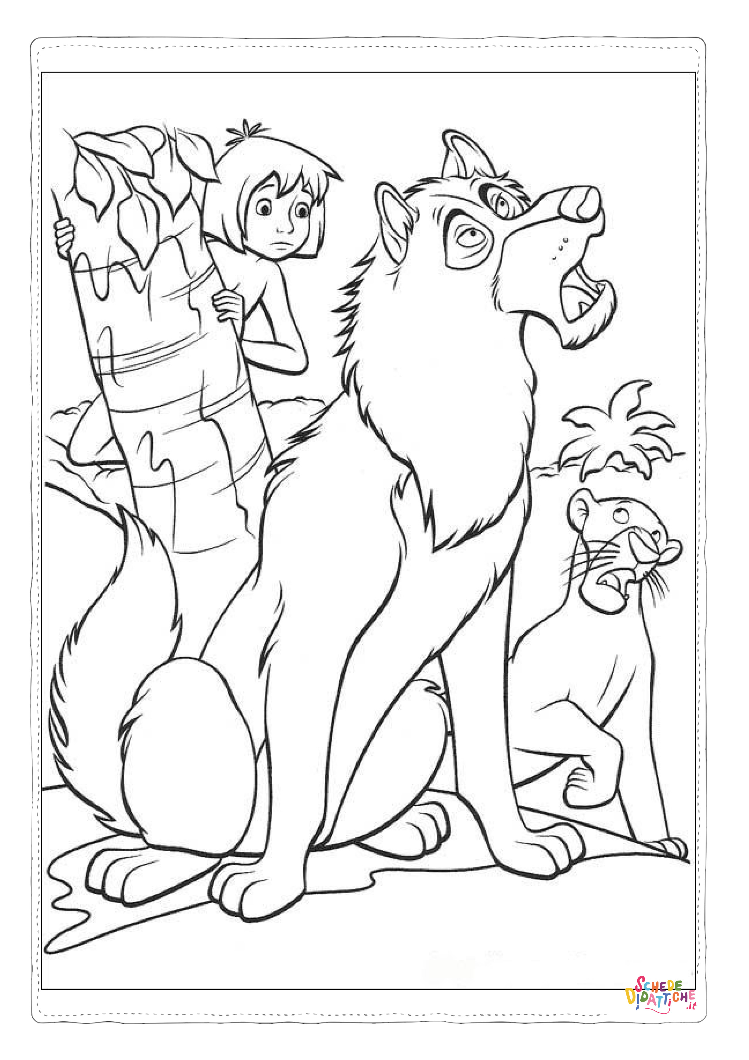 Disegno "Disegno di Il libro della giungla da stampare e colorare 25" Disegno di Il libro della giungla da stampare e colorare 25