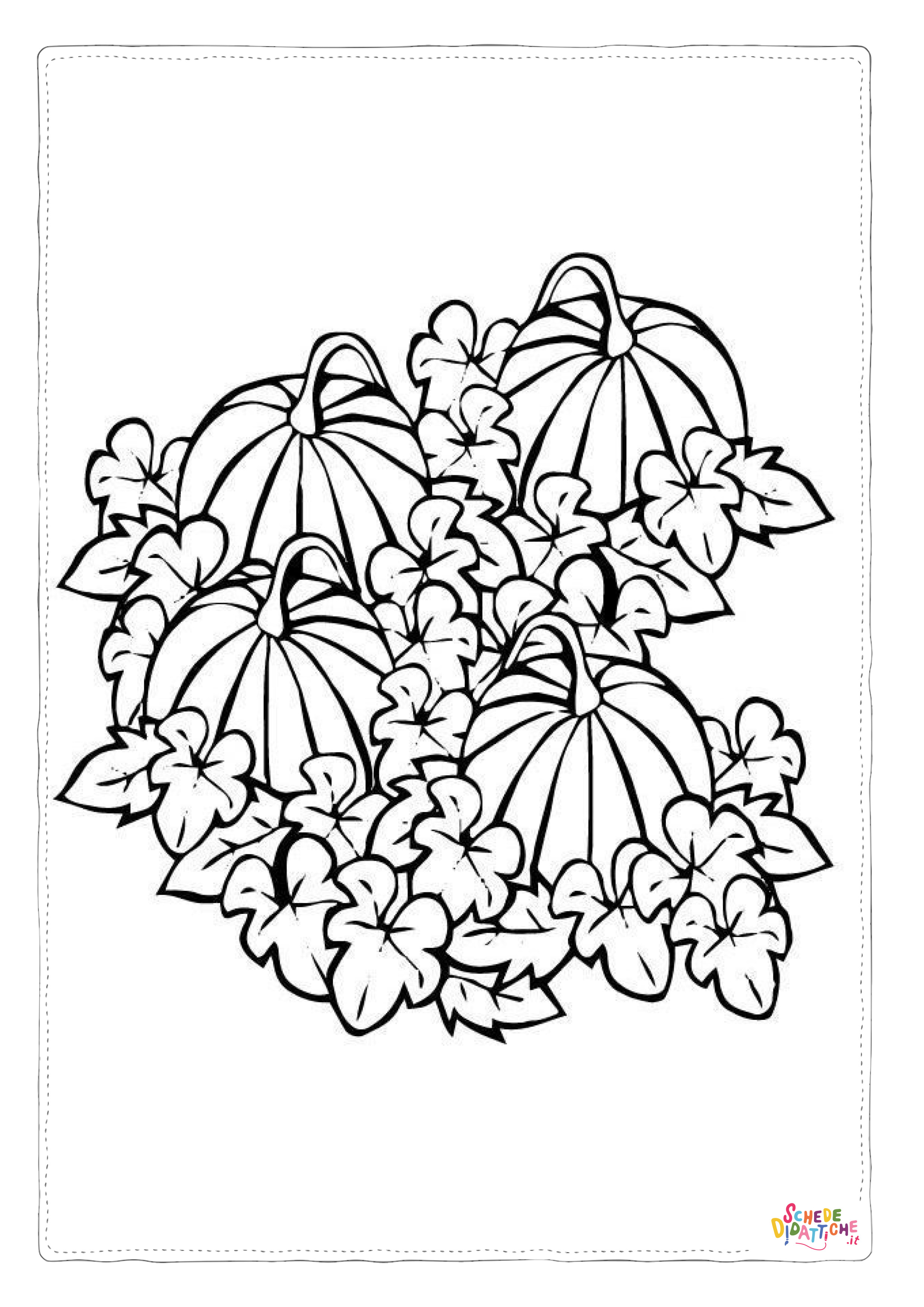 Disegno di zucca da stampare e colorare 41