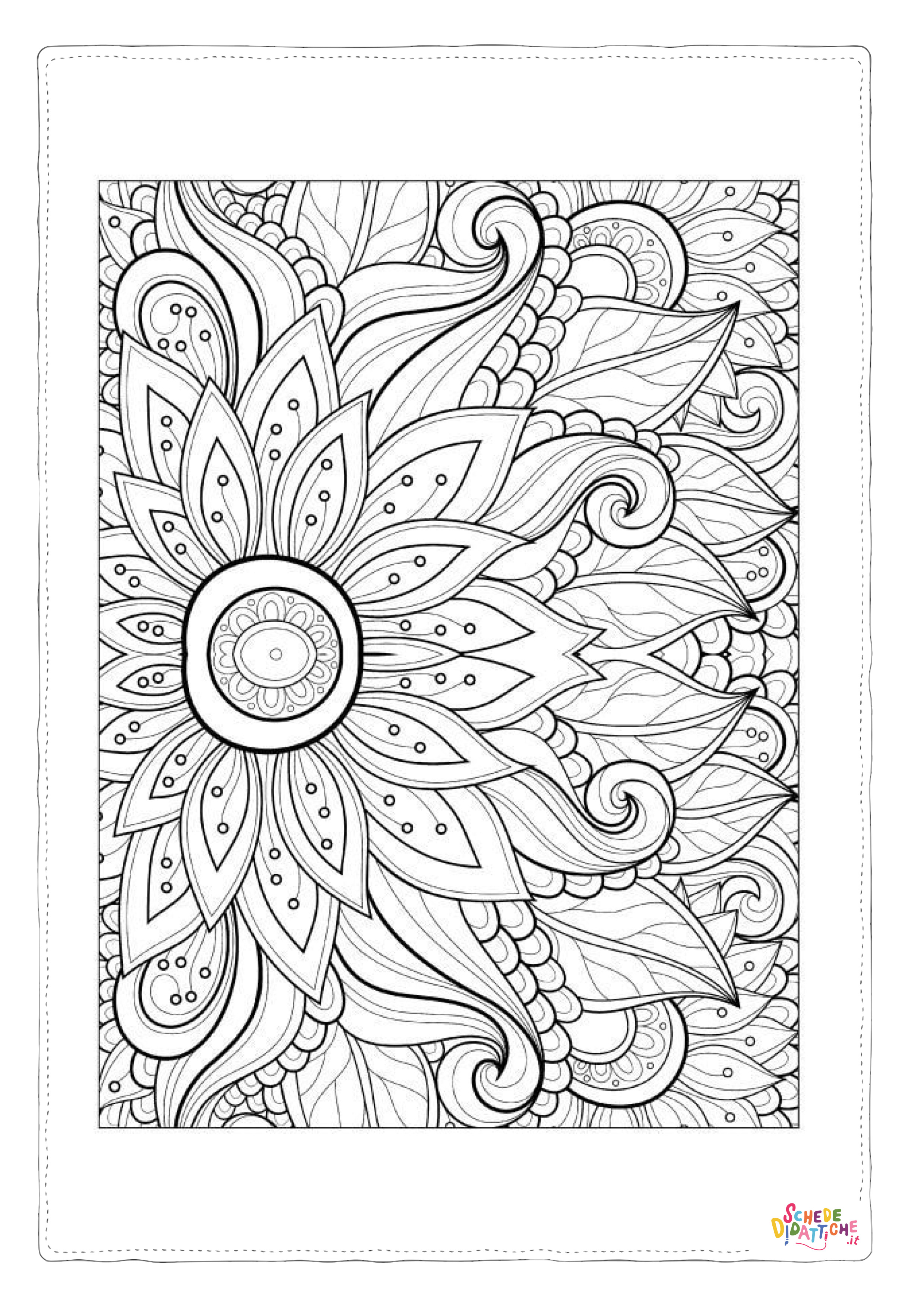Disegno "Disegno di mandala da stampare e colorare 1093" Disegno di mandala da stampare e colorare 1093