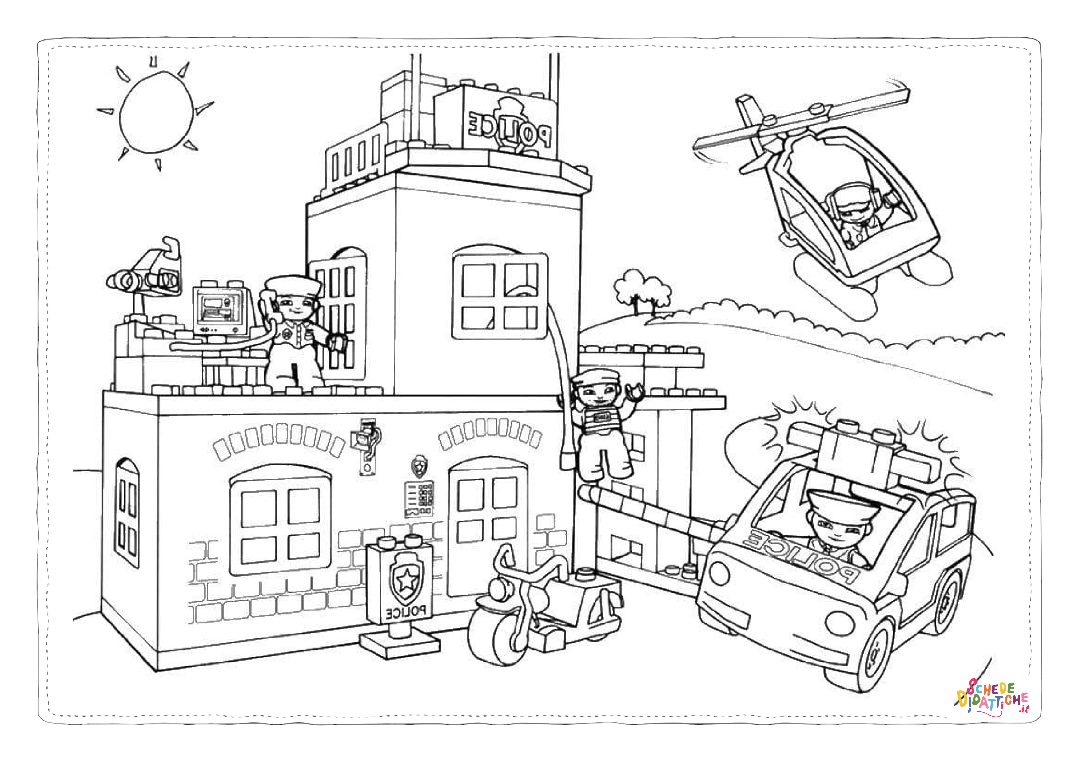 Disegno "Disegno di LEGO City da stampare e colorare 7" Disegno di LEGO City da stampare e colorare 7