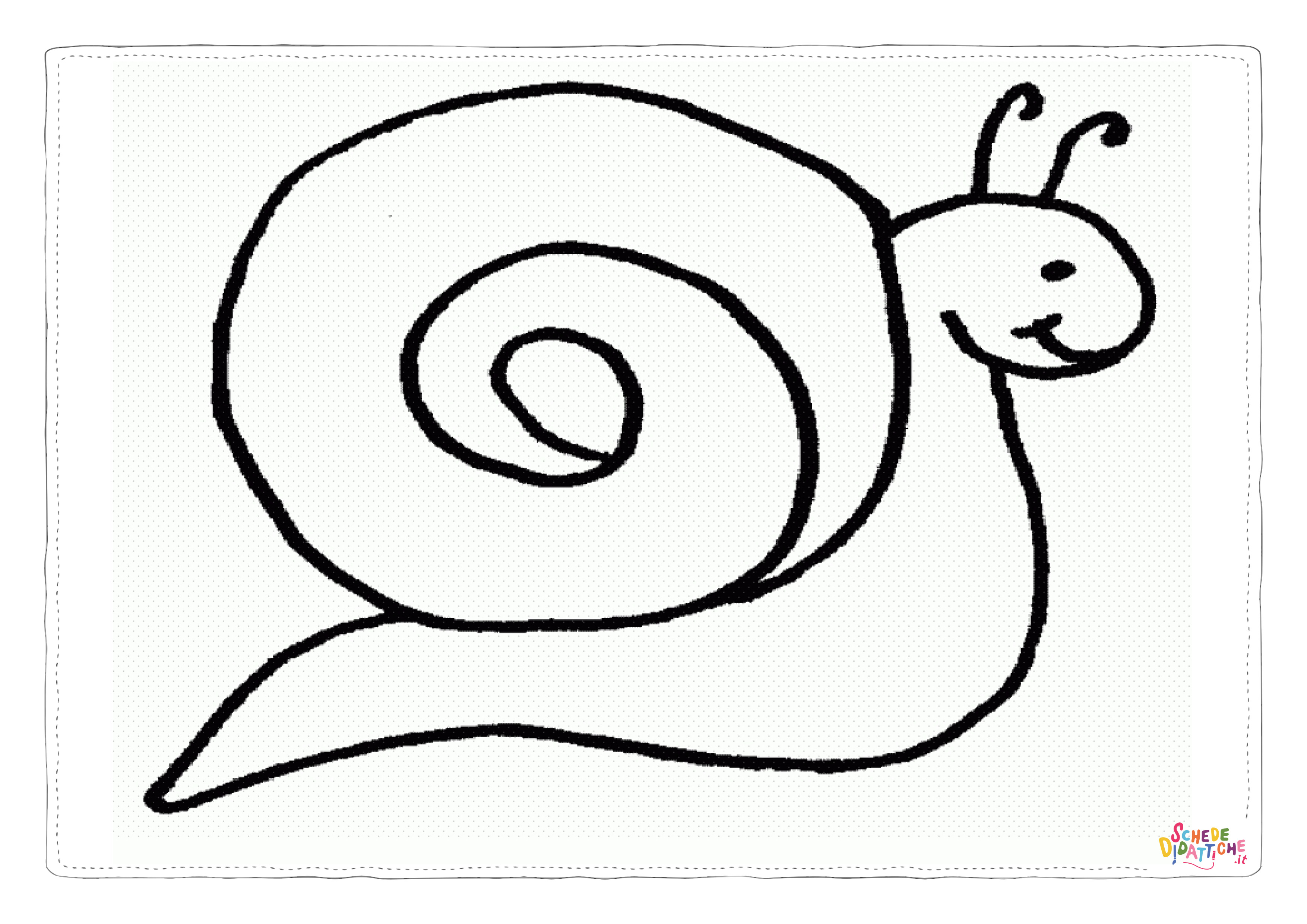 Disegno di lumaca da stampare e colorare 6