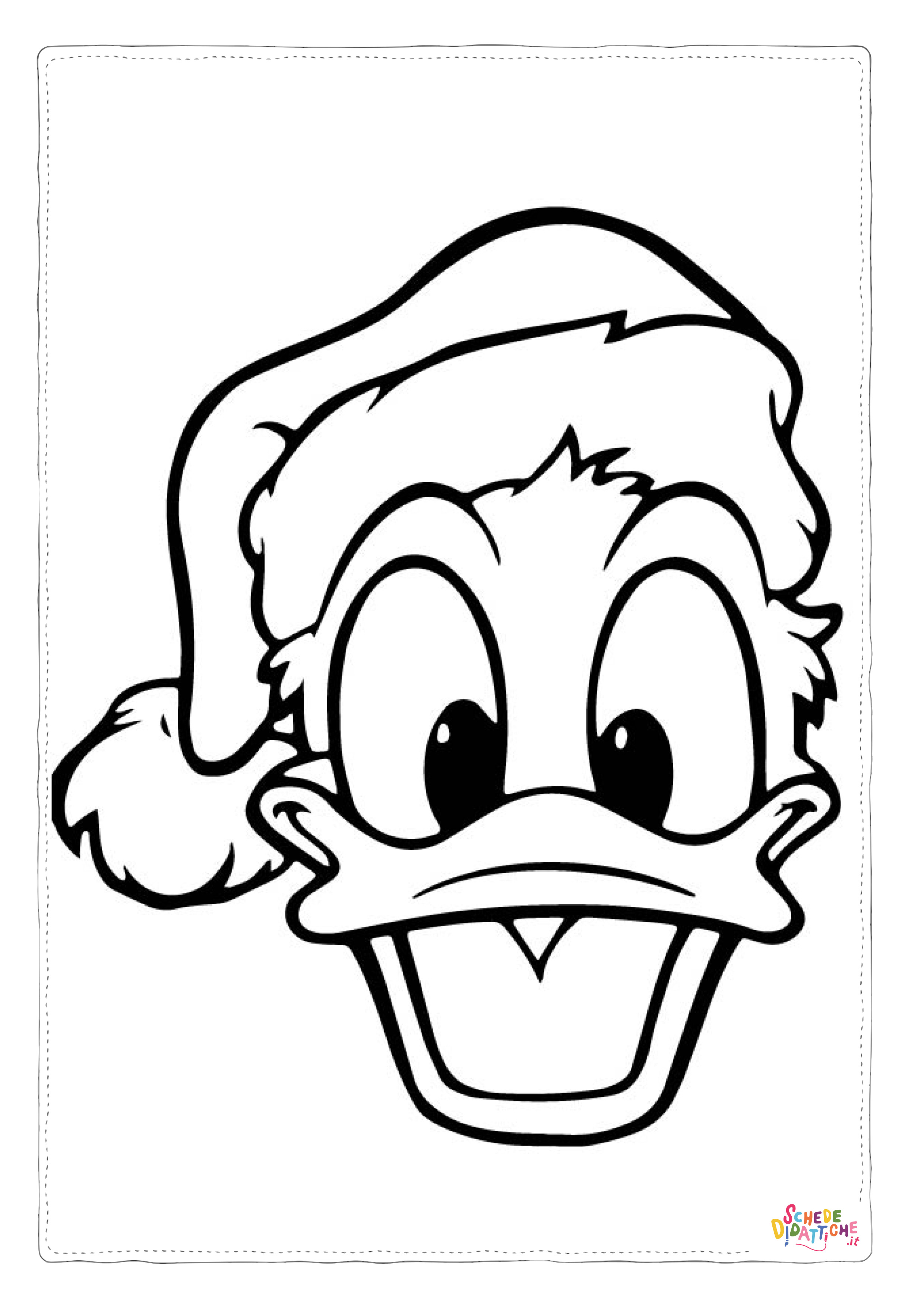 Disegno "Disegno di Paperino da stampare e colorare 49" Disegno di Paperino da stampare e colorare 49