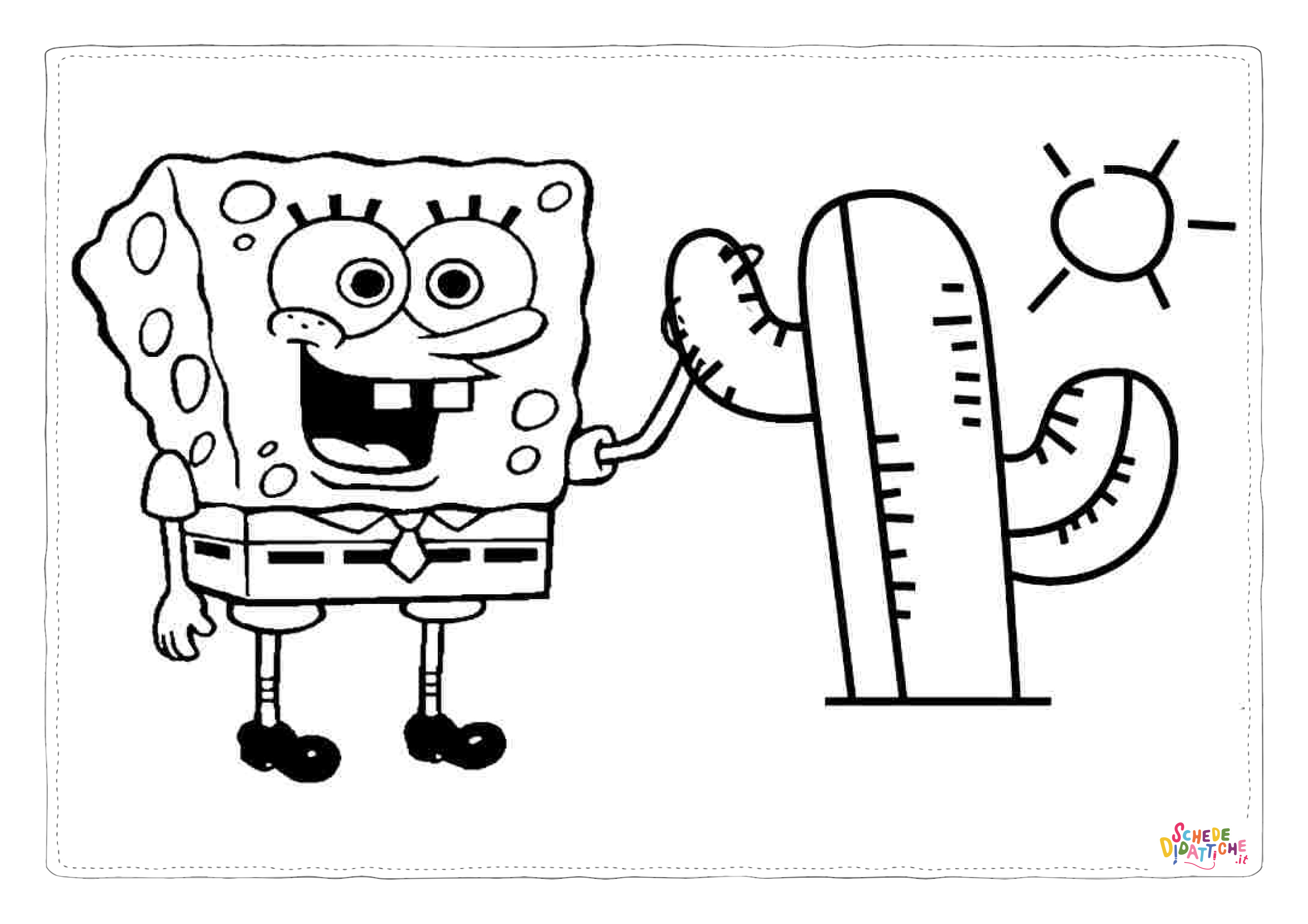 Disegno di Spongebob da stampare e colorare 67