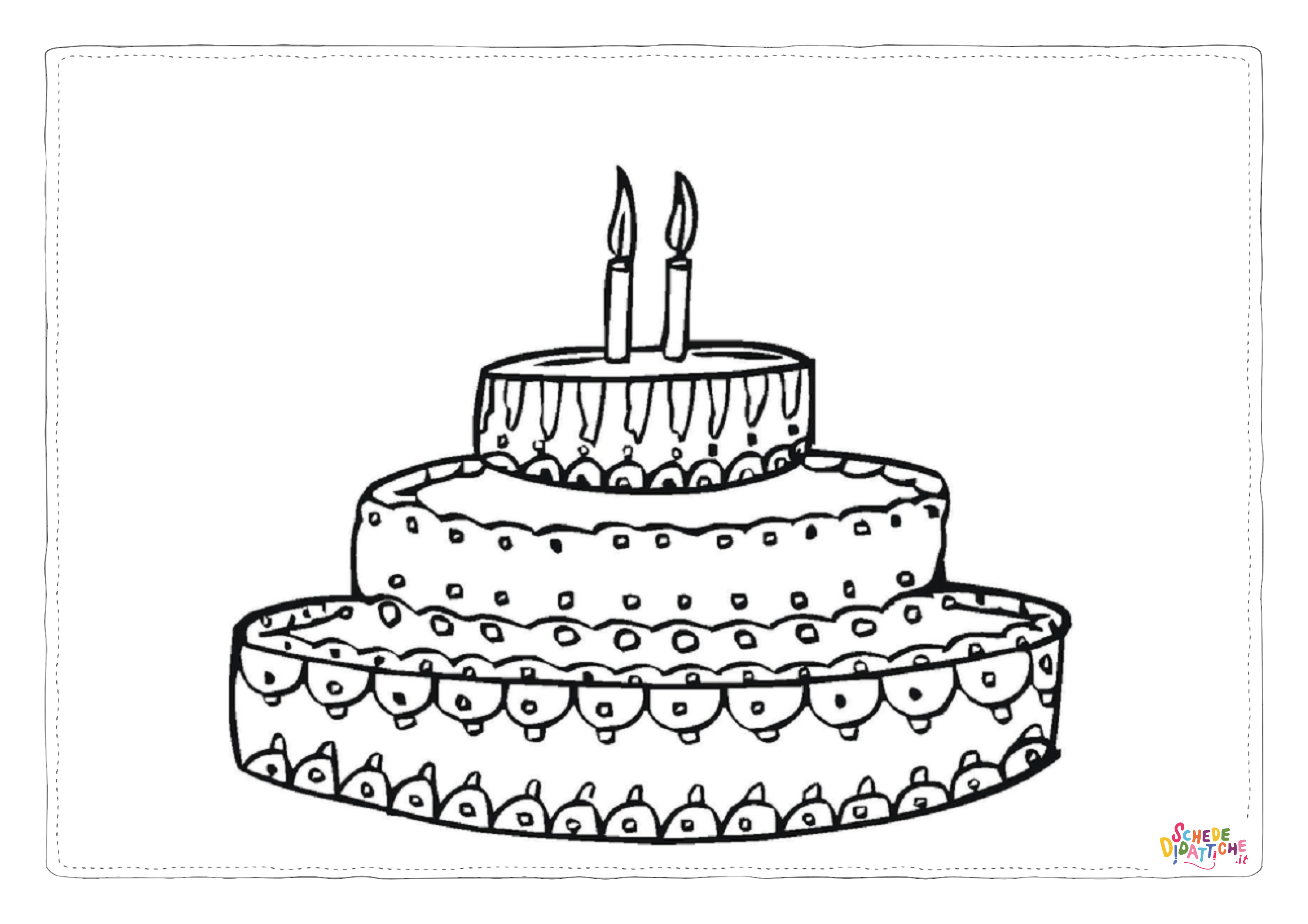 Disegno "Disegno di compleanno da stampare e colorare 24" Disegno di compleanno da stampare e colorare 24