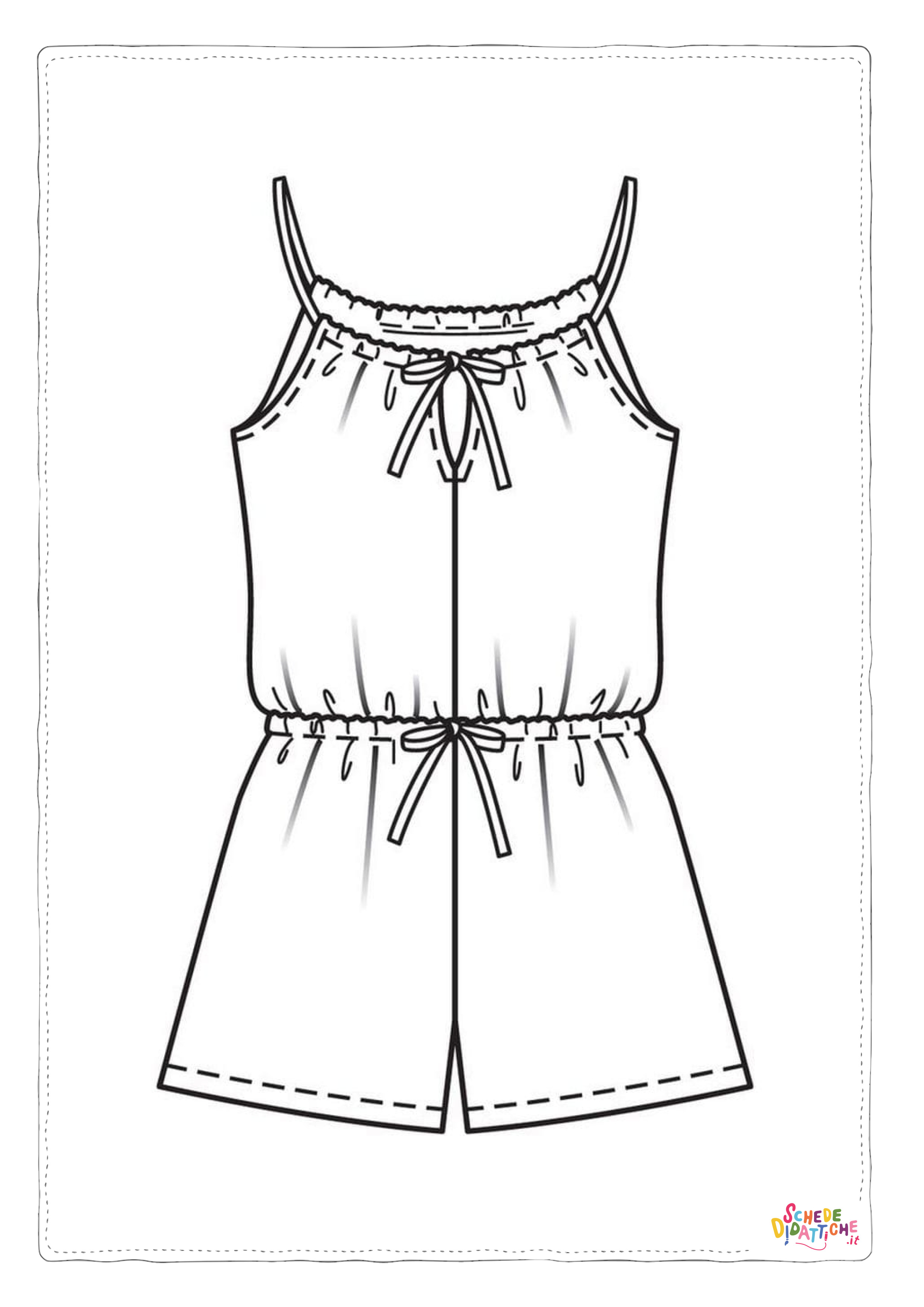 Disegno "Disegno di vestito da donna da stampare e colorare 31" Disegno di vestito da donna da stampare e colorare 31