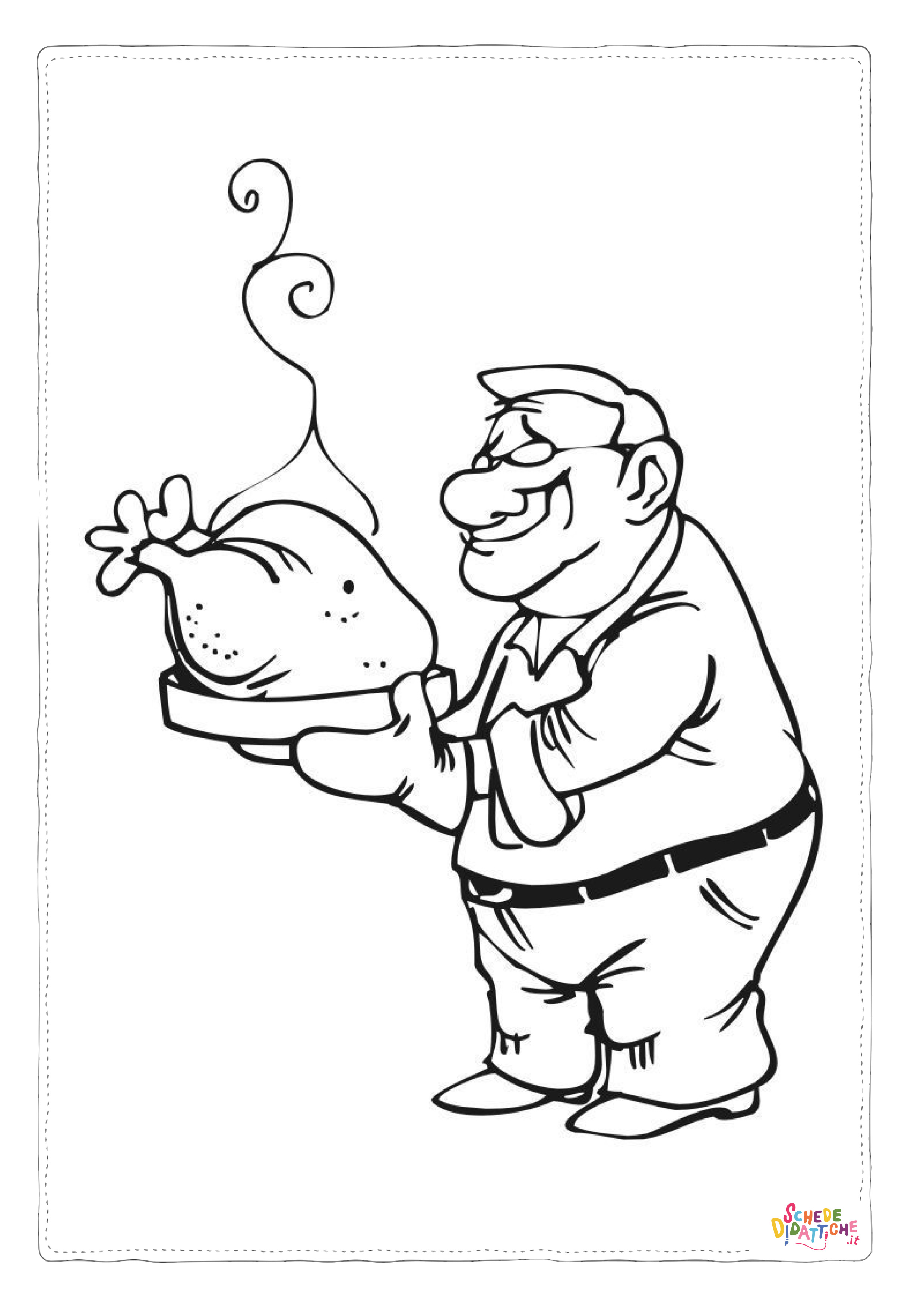 Disegno "Disegno di carne da stampare e colorare 27" Disegno di carne da stampare e colorare 27