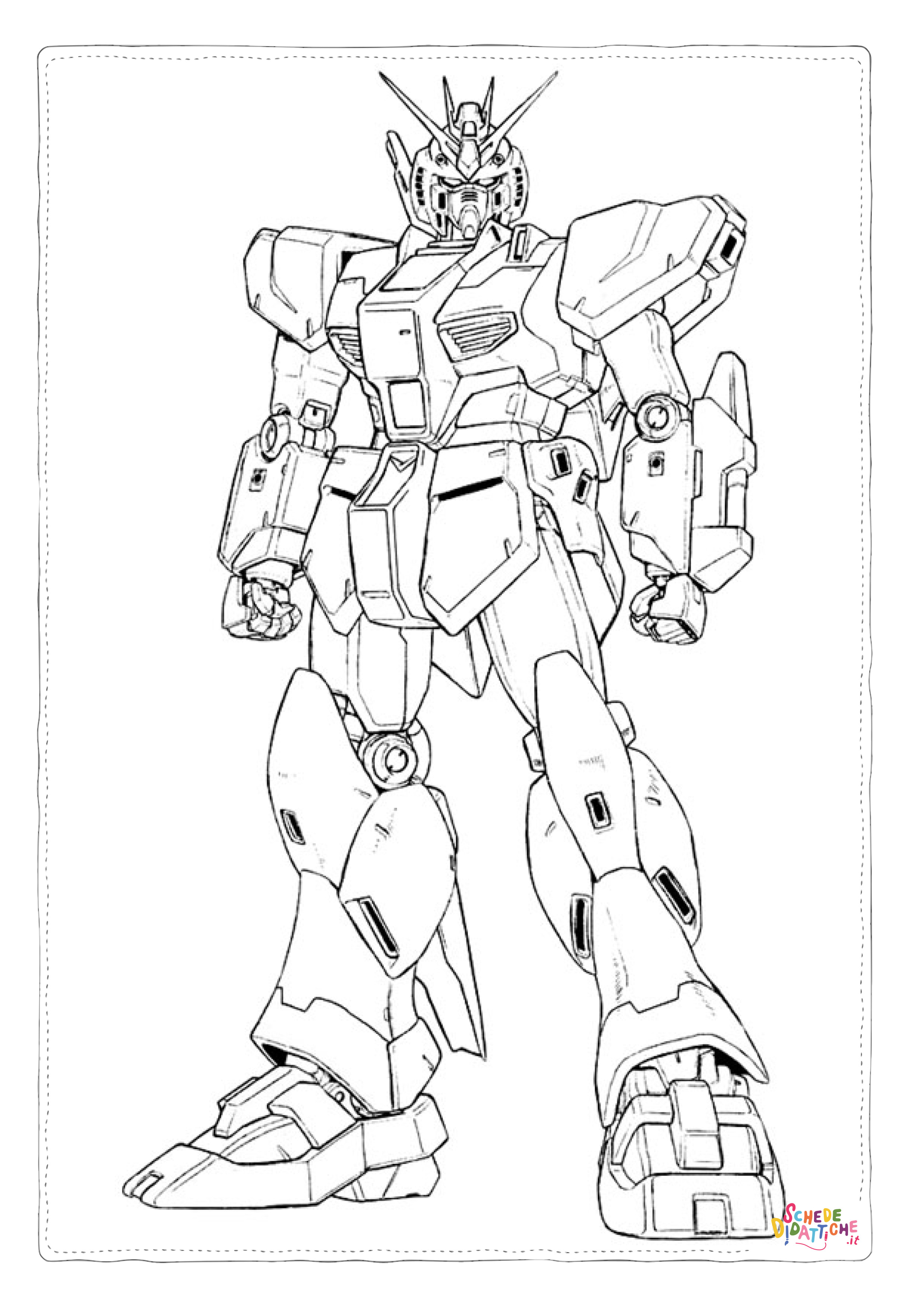 Disegno "Disegno di Gundam da stampare e colorare 6" Disegno di Gundam da stampare e colorare 6